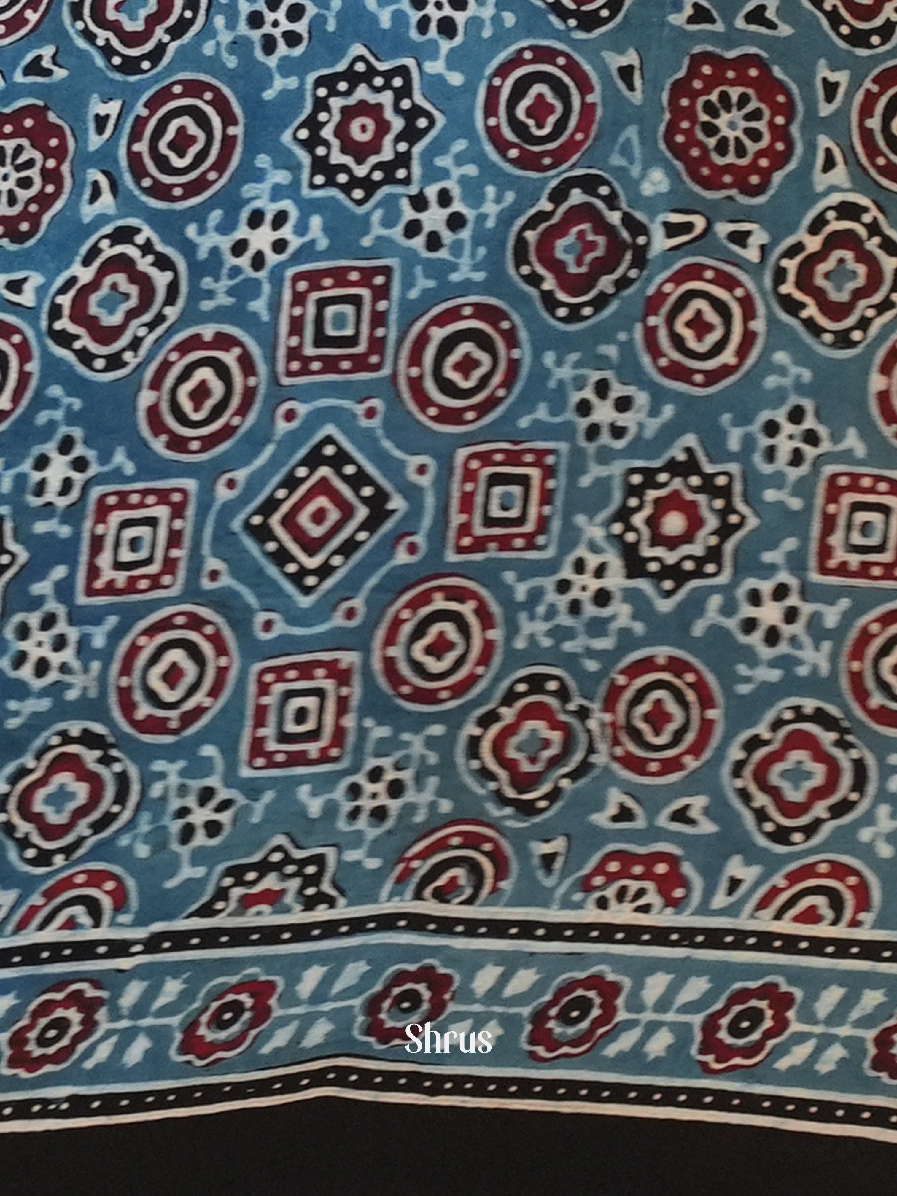 Black & Blue - Modal Silk Saree - Shop on Shrus.com