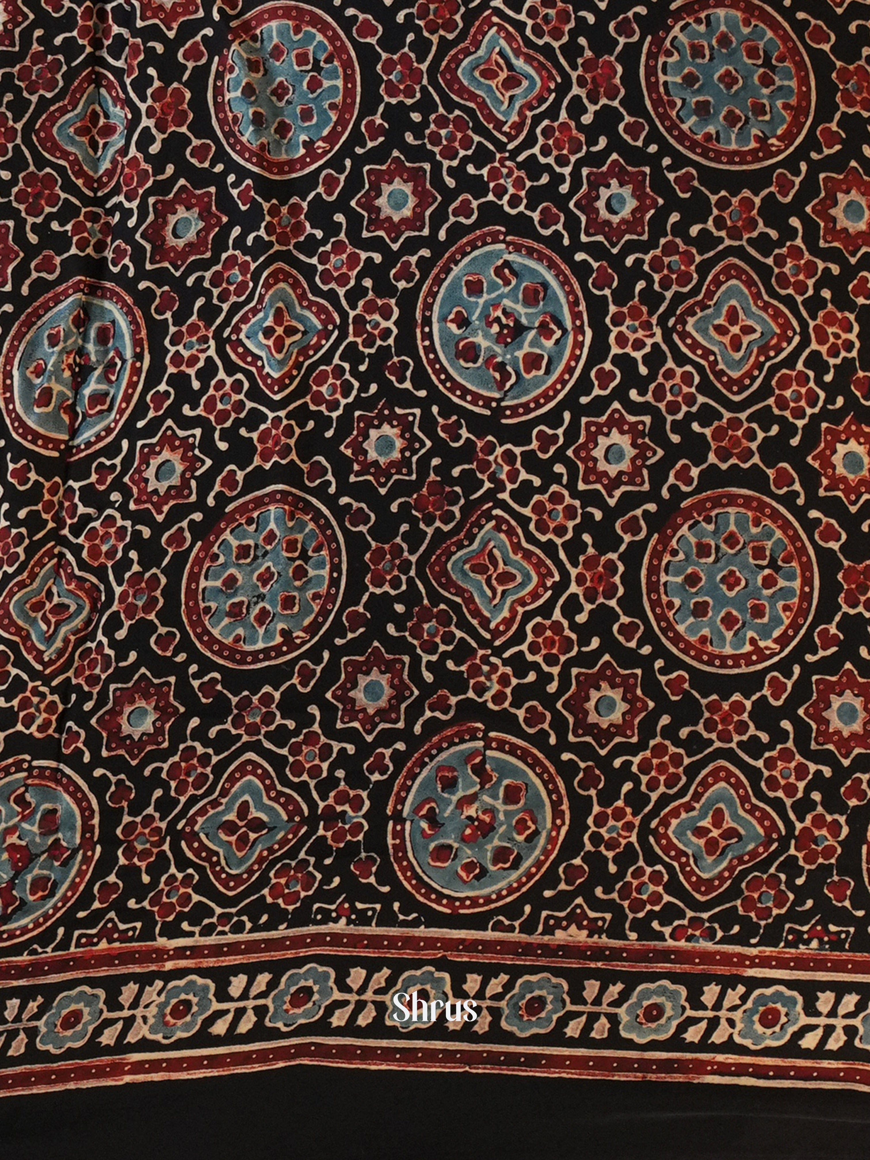 Black - Modal Silk Saree - Shop on Shrus.com