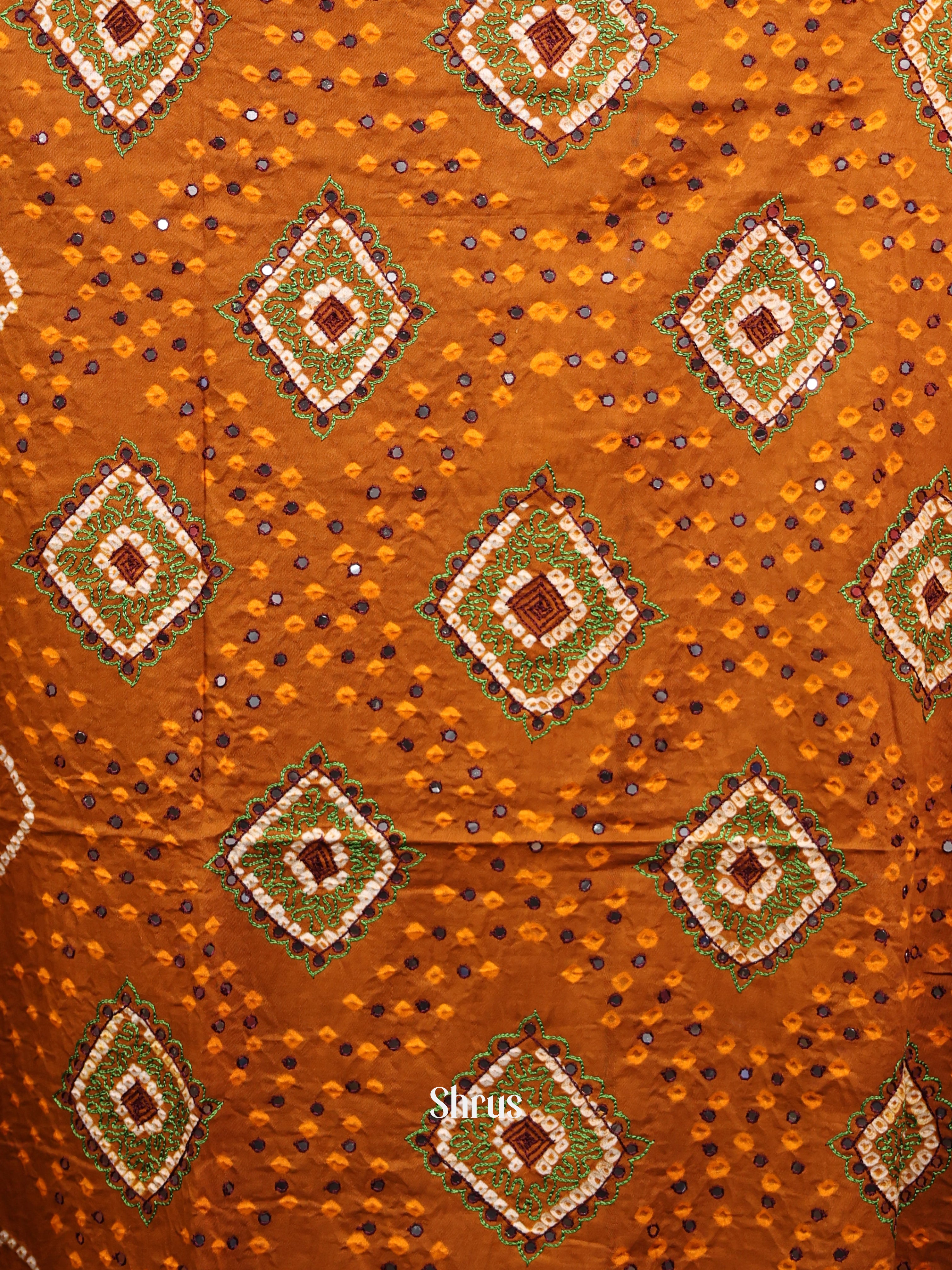 Mustard & Brown - Bandhini salwar - Shop on Shrus.com