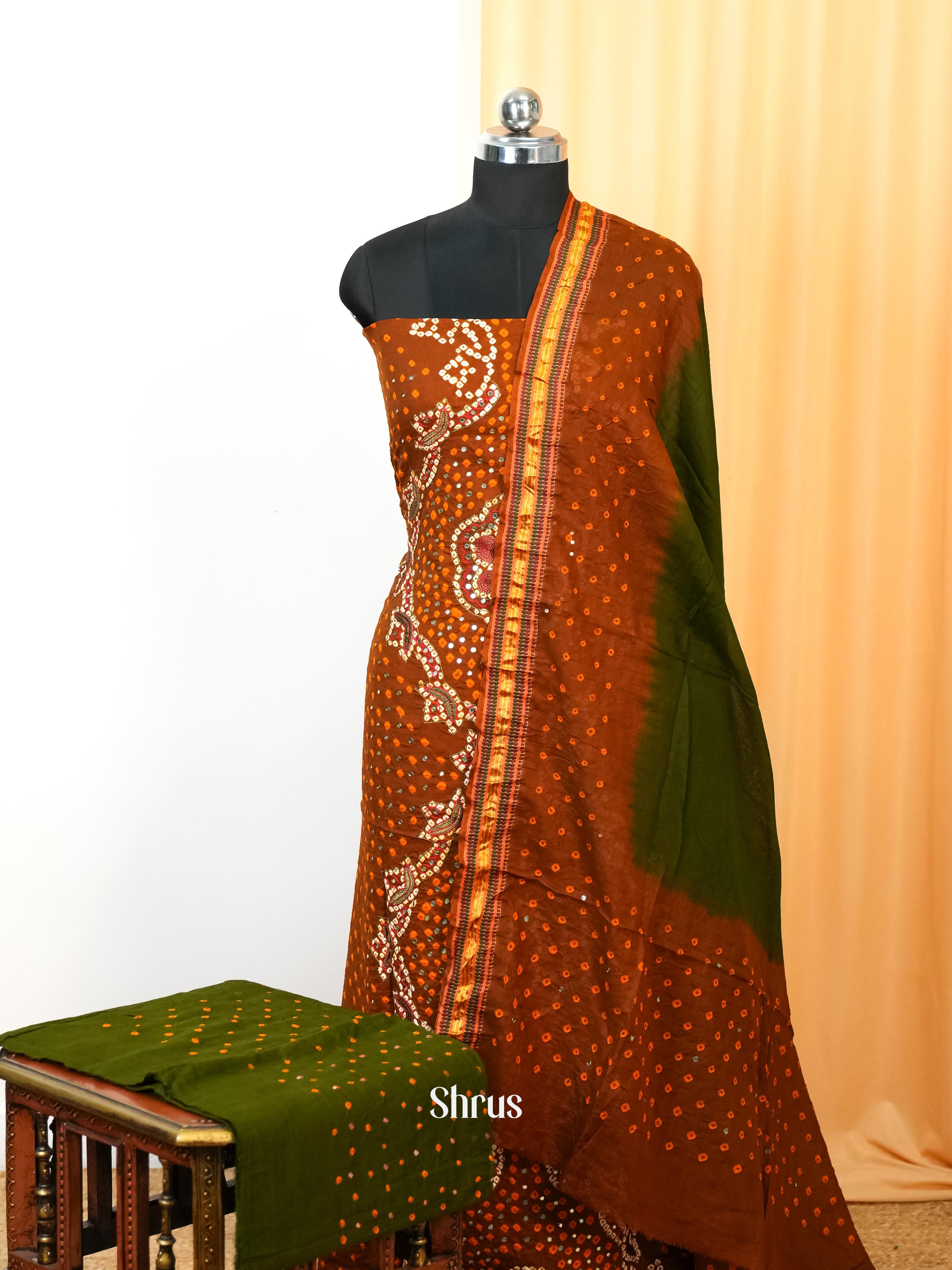 Mustard & Green - Bandhini salwar - Shop on Shrus.com