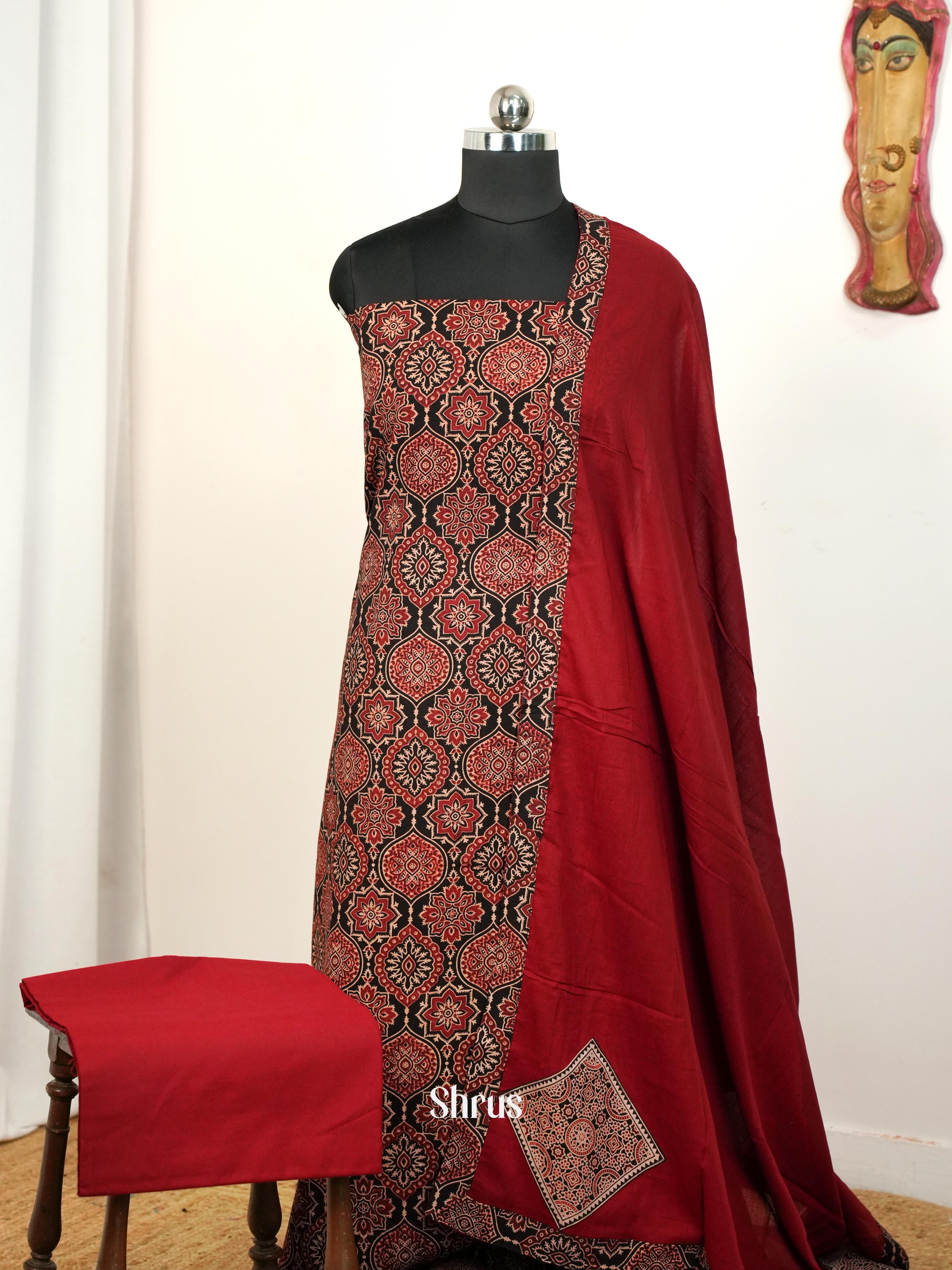 CIS13198 - Ajrakh Salwar - Shop on Shrus.com