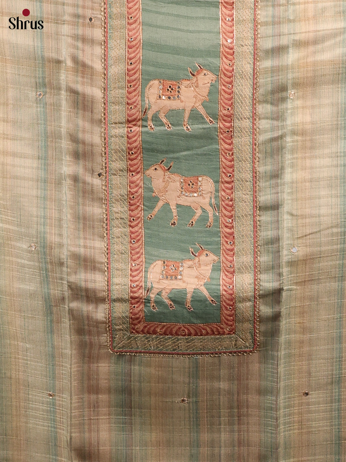 Blue & Cream- Chanderi salwar - Shop on Shrus.com