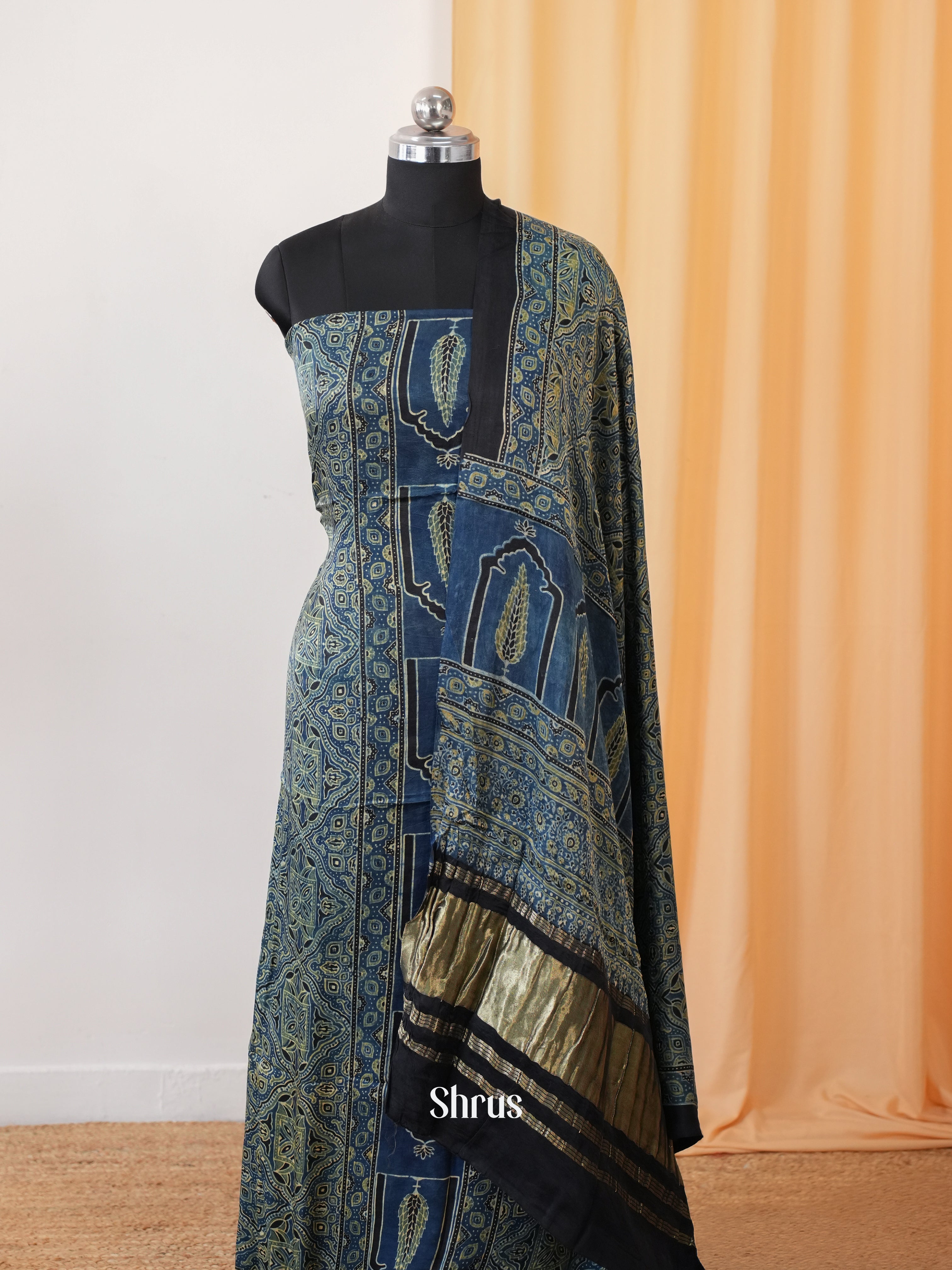 Blue & Black- Modal Salwar - Shop on Shrus.com