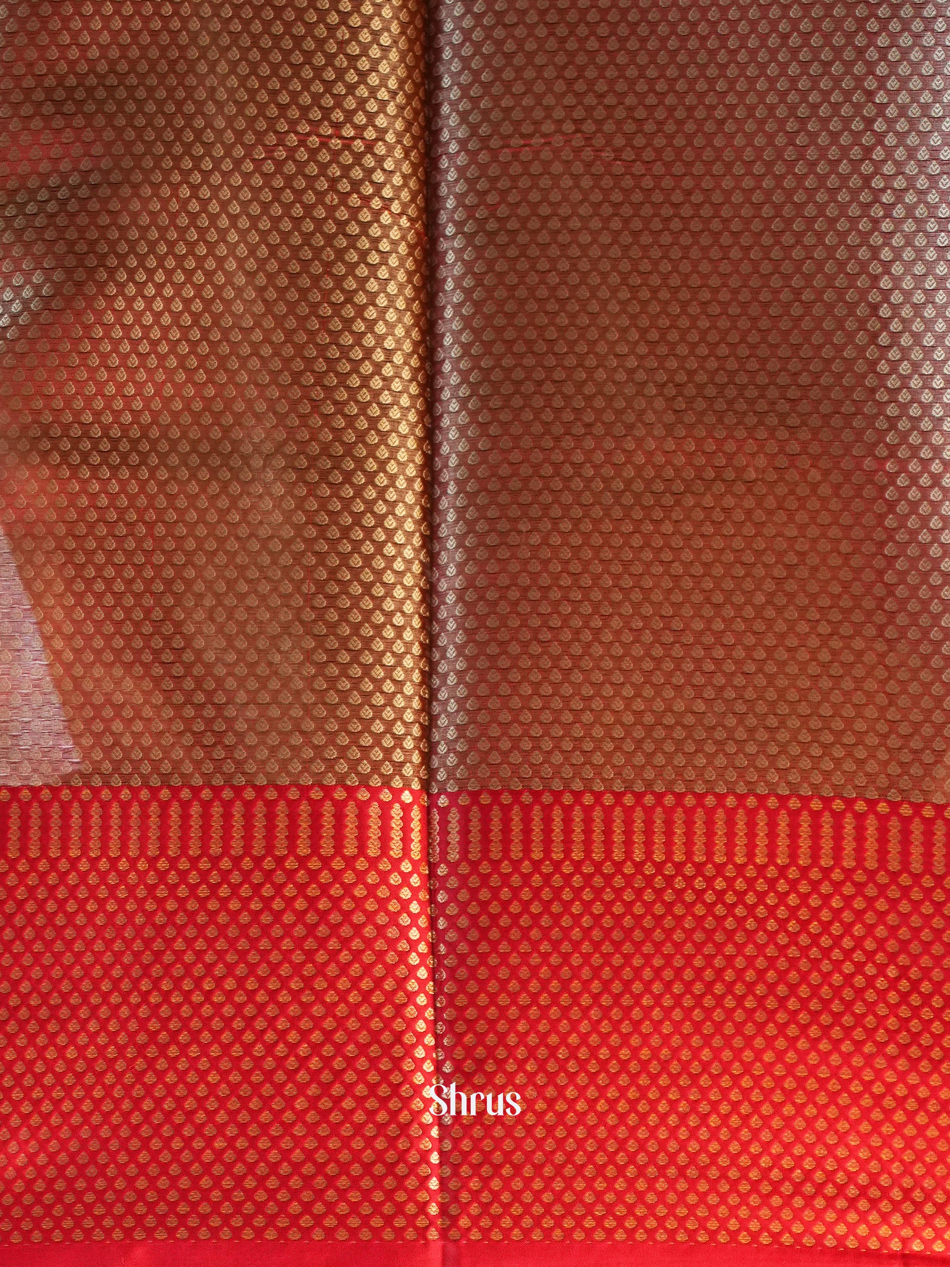 Green & Red - Tanchoi Saree - Shop on Shrus.com