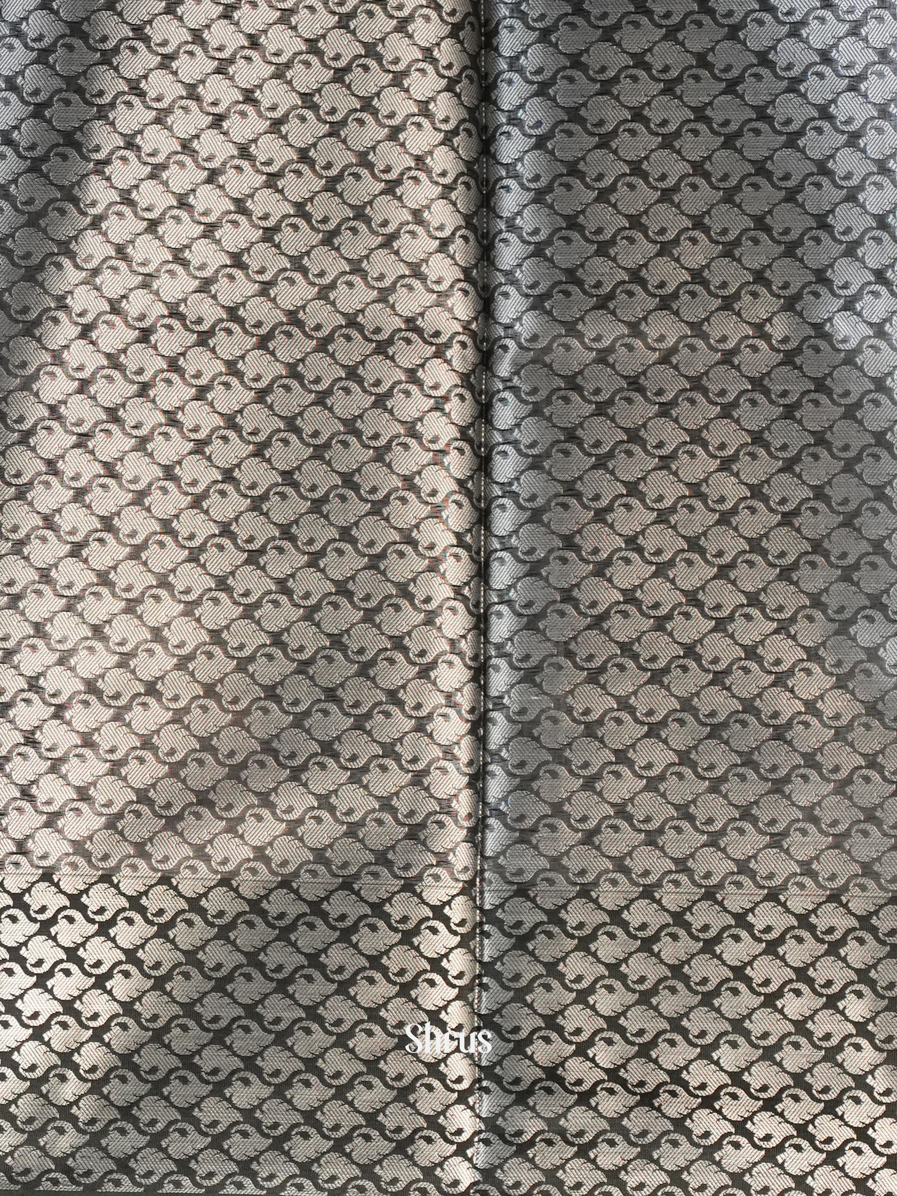 Grey & Black - Tanchoi Saree - Shop on Shrus.com