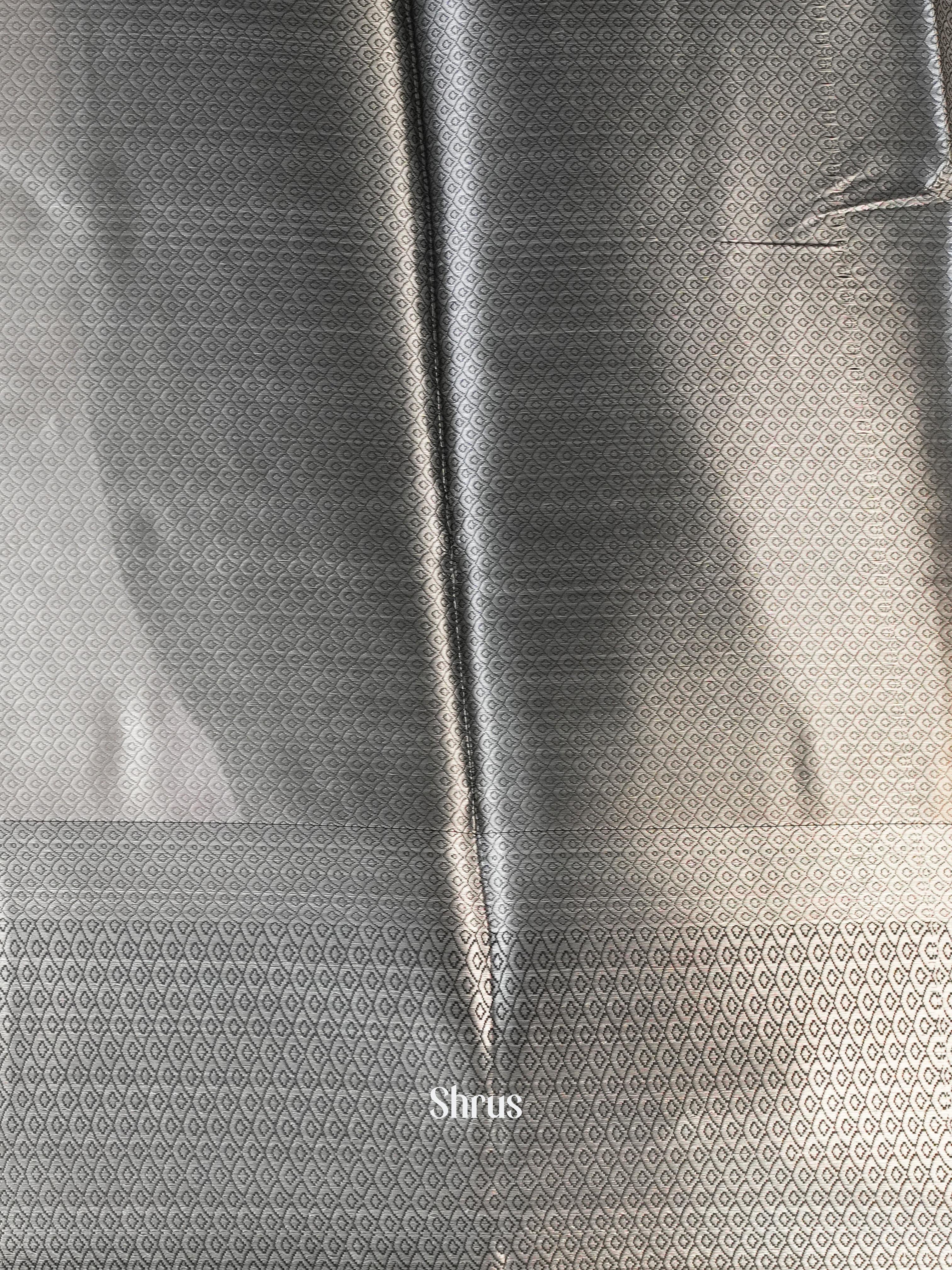 Grey & Black- Tanchoi Saree - Shop on Shrus.com