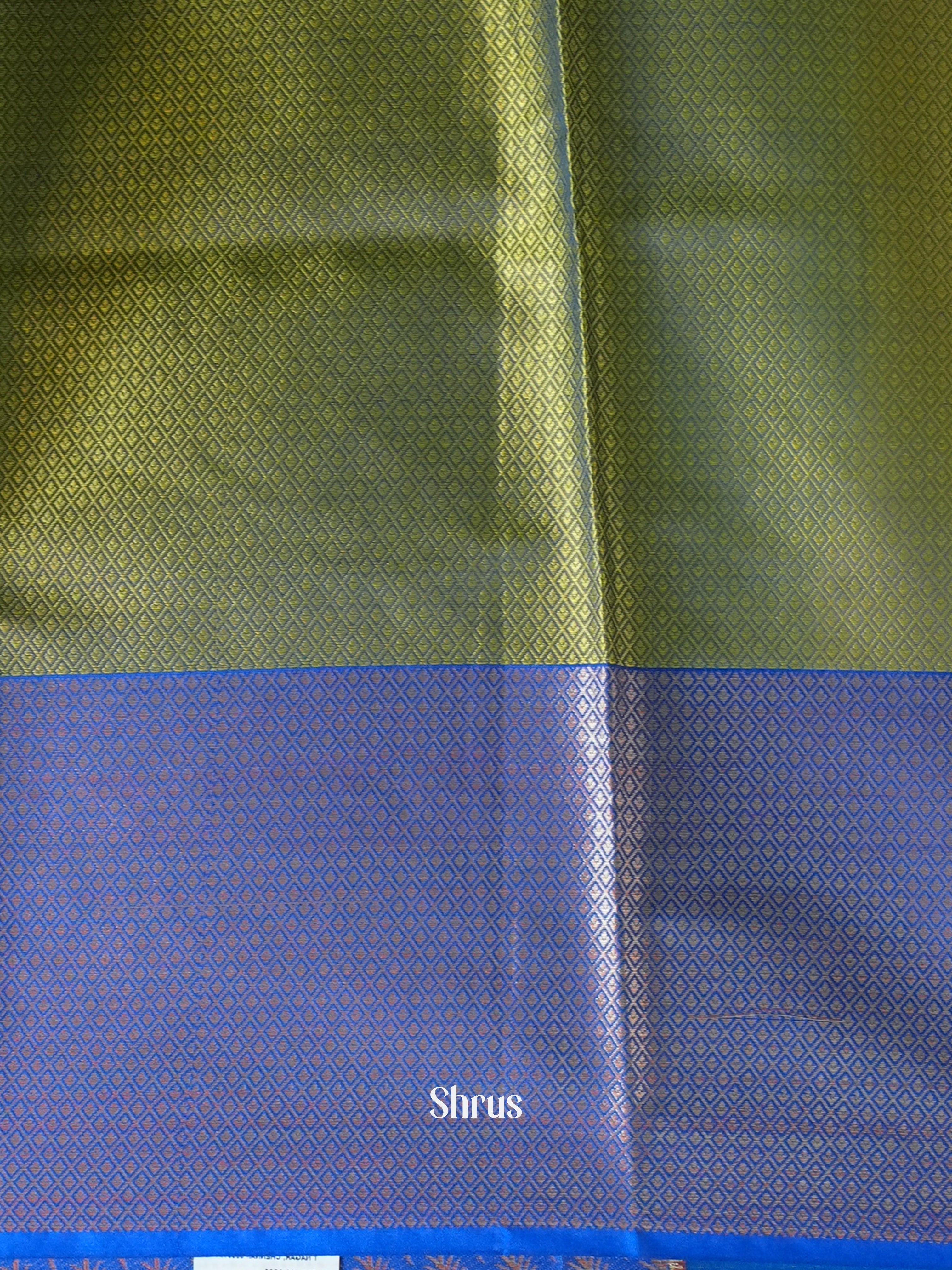 Green & Blue- Tanchoi Saree - Shop on Shrus.com