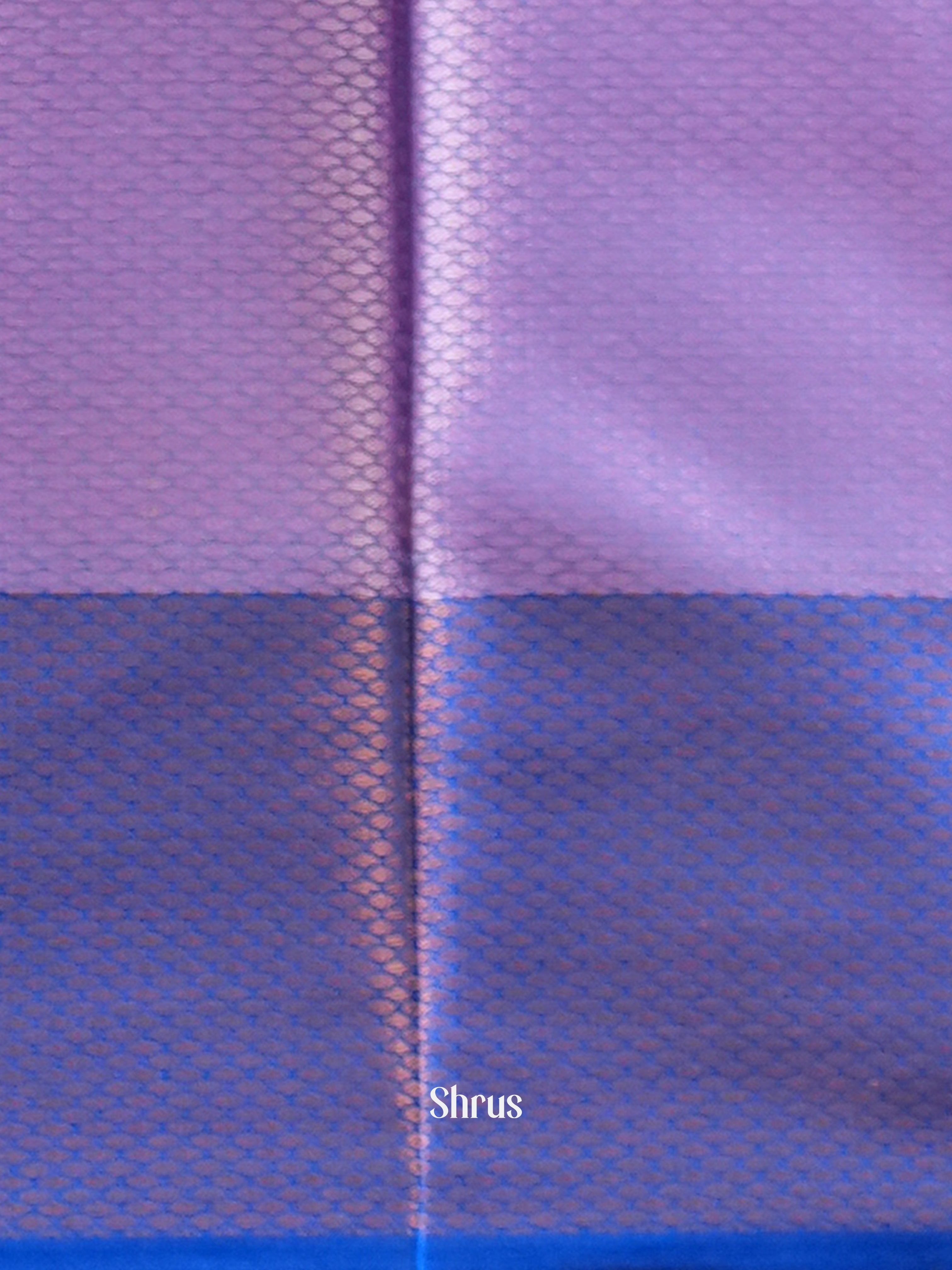 Pink & Blue - Tanchoi Saree - Shop on Shrus.com