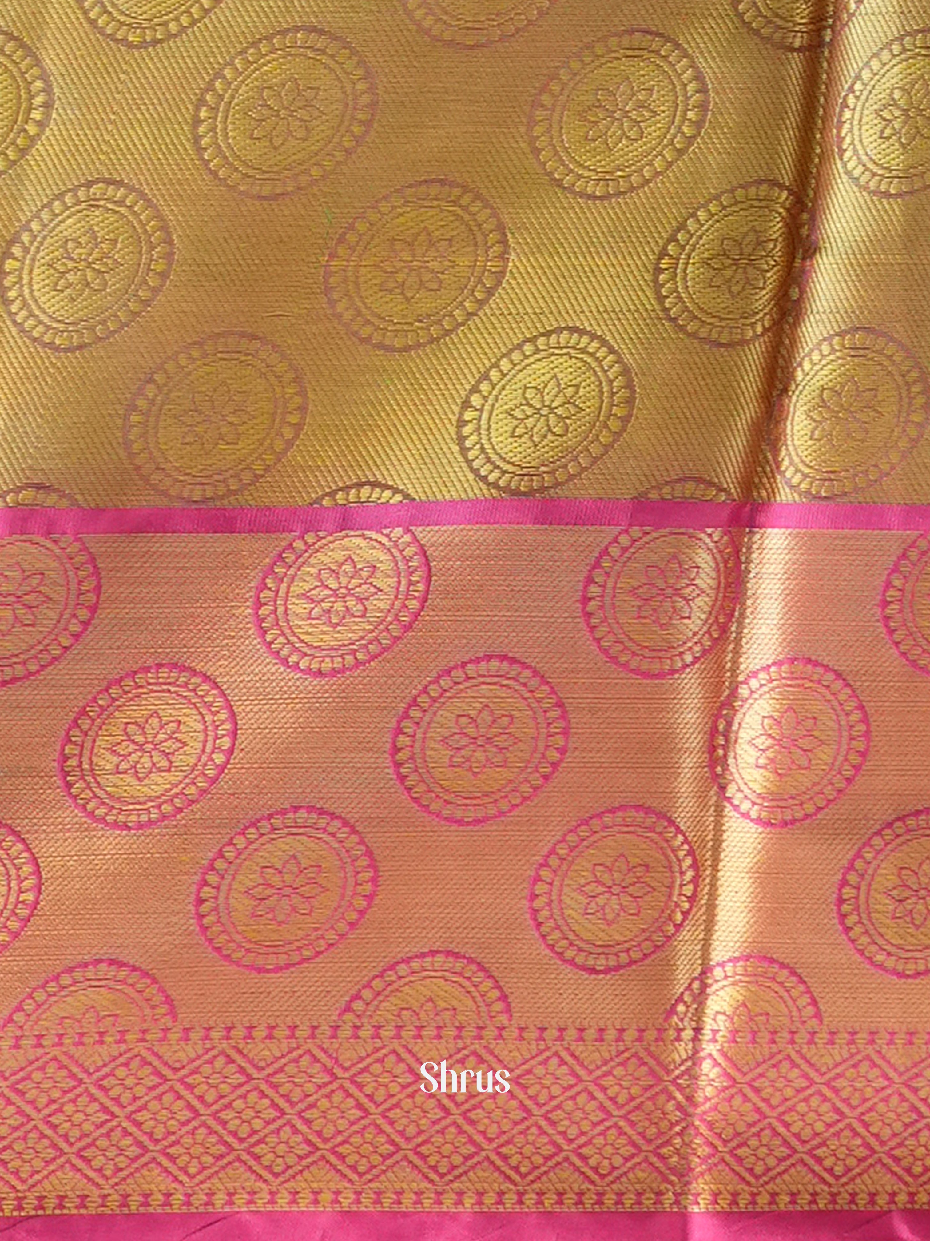 Lite Green & Pink - Tanchoi Saree - Shop on Shrus.com