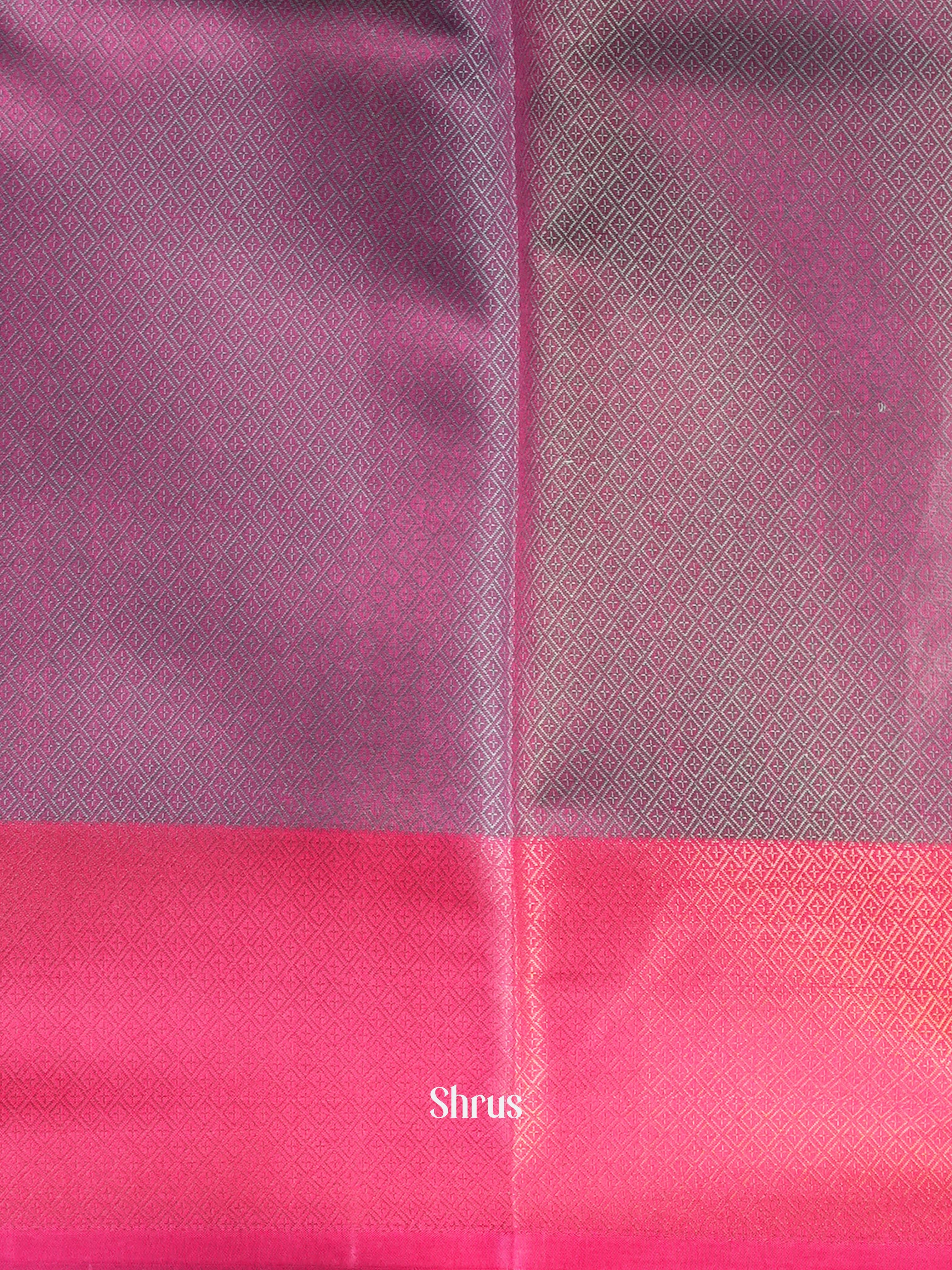 Teal & Pink - Tanchoi Saree - Shop on Shrus.com