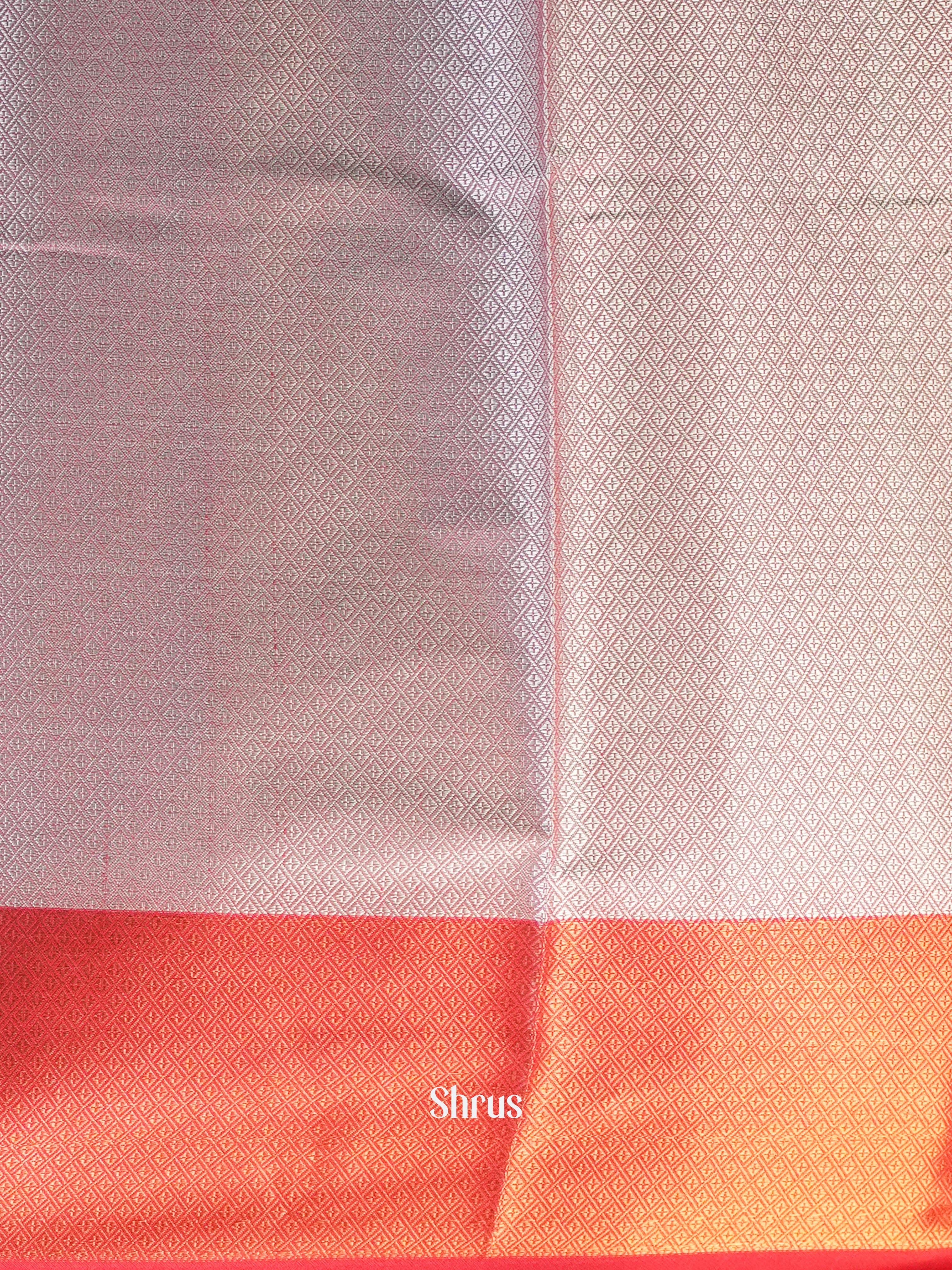 Aqua & Red- Tanchoi Saree - Shop on Shrus.com