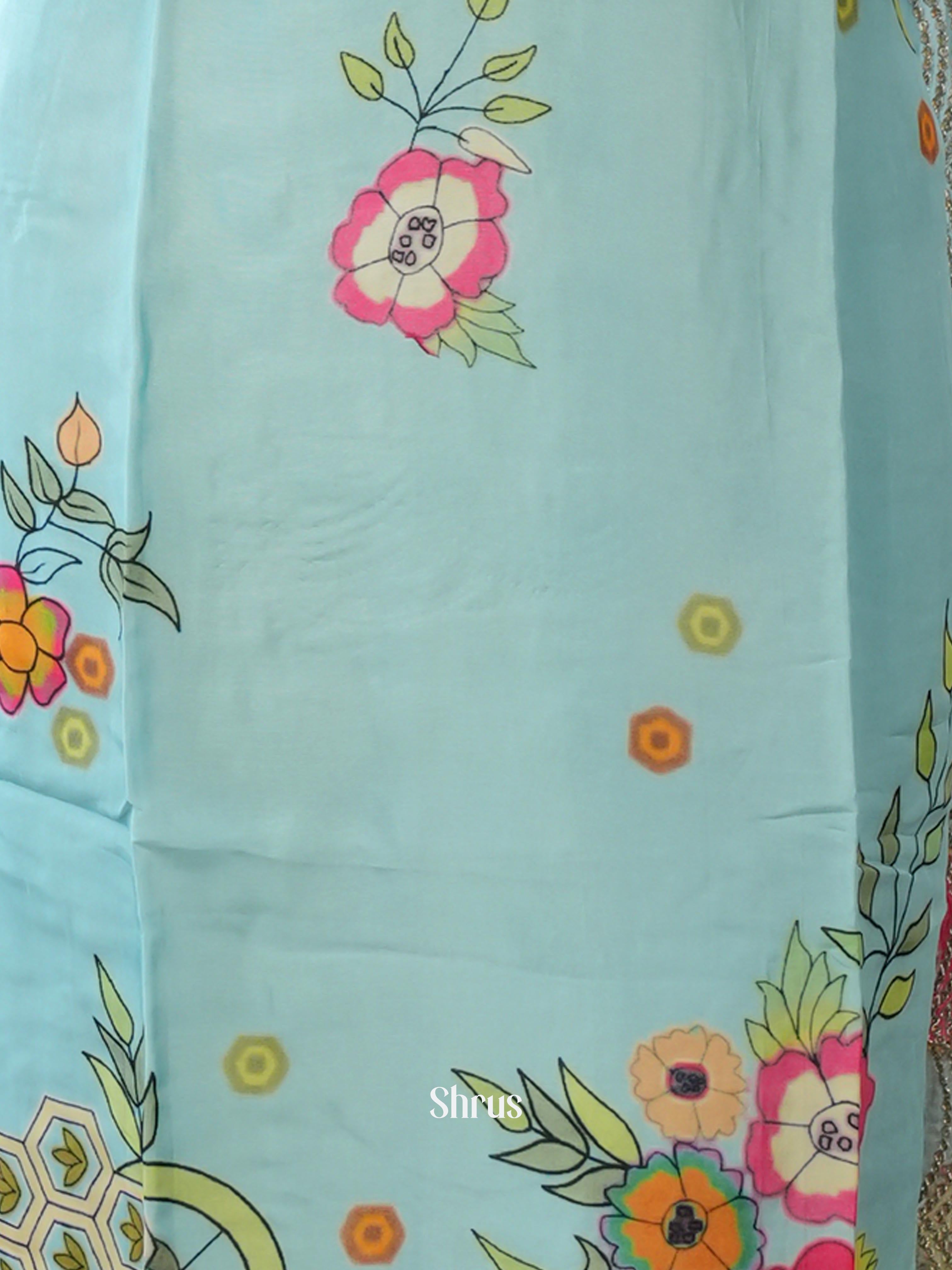 Blue -3pc Festive Readymade Suits - Shop on Shrus.com