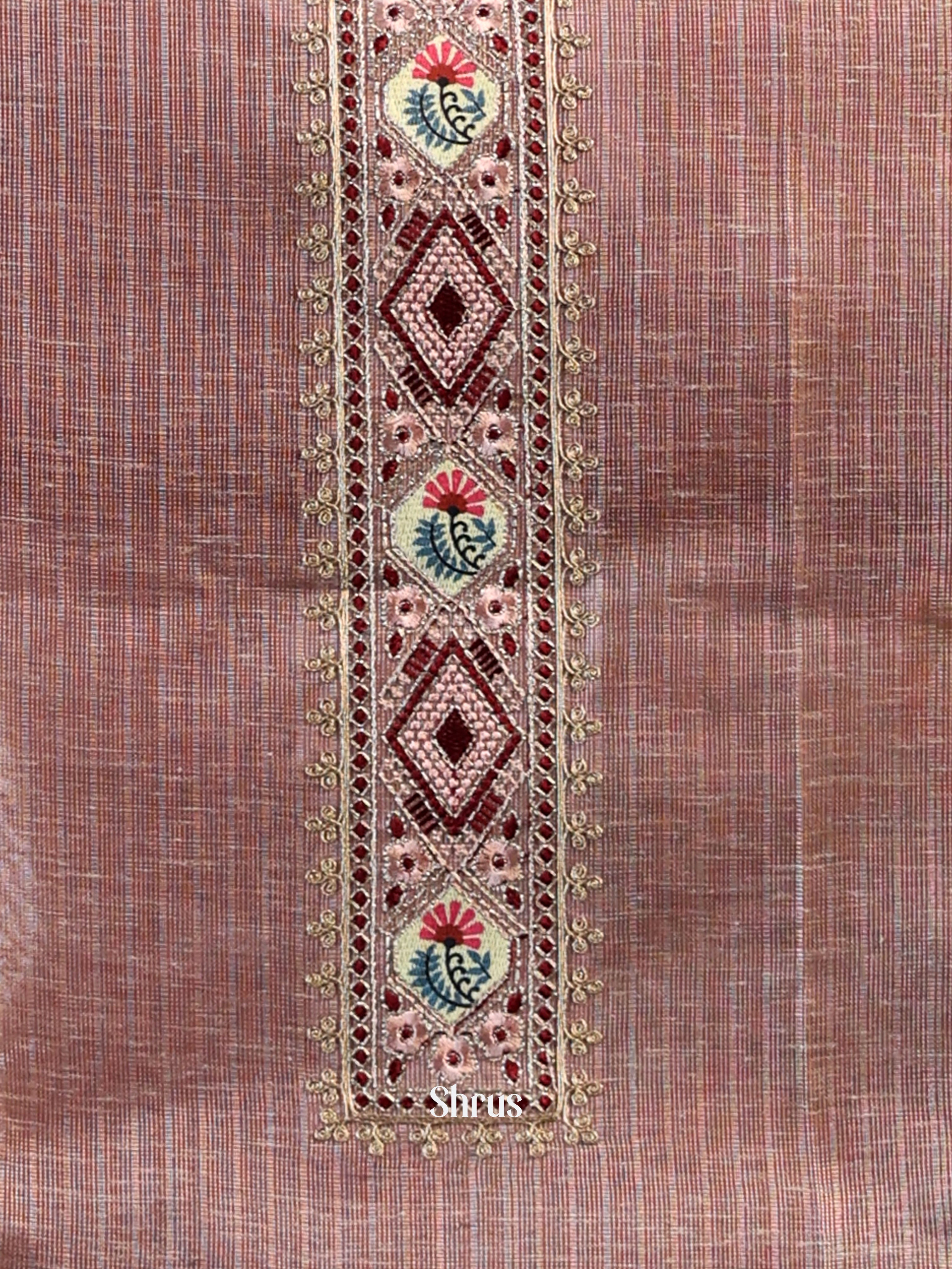 Dusty Brown - Chanderi salwar - Shop on Shrus.com