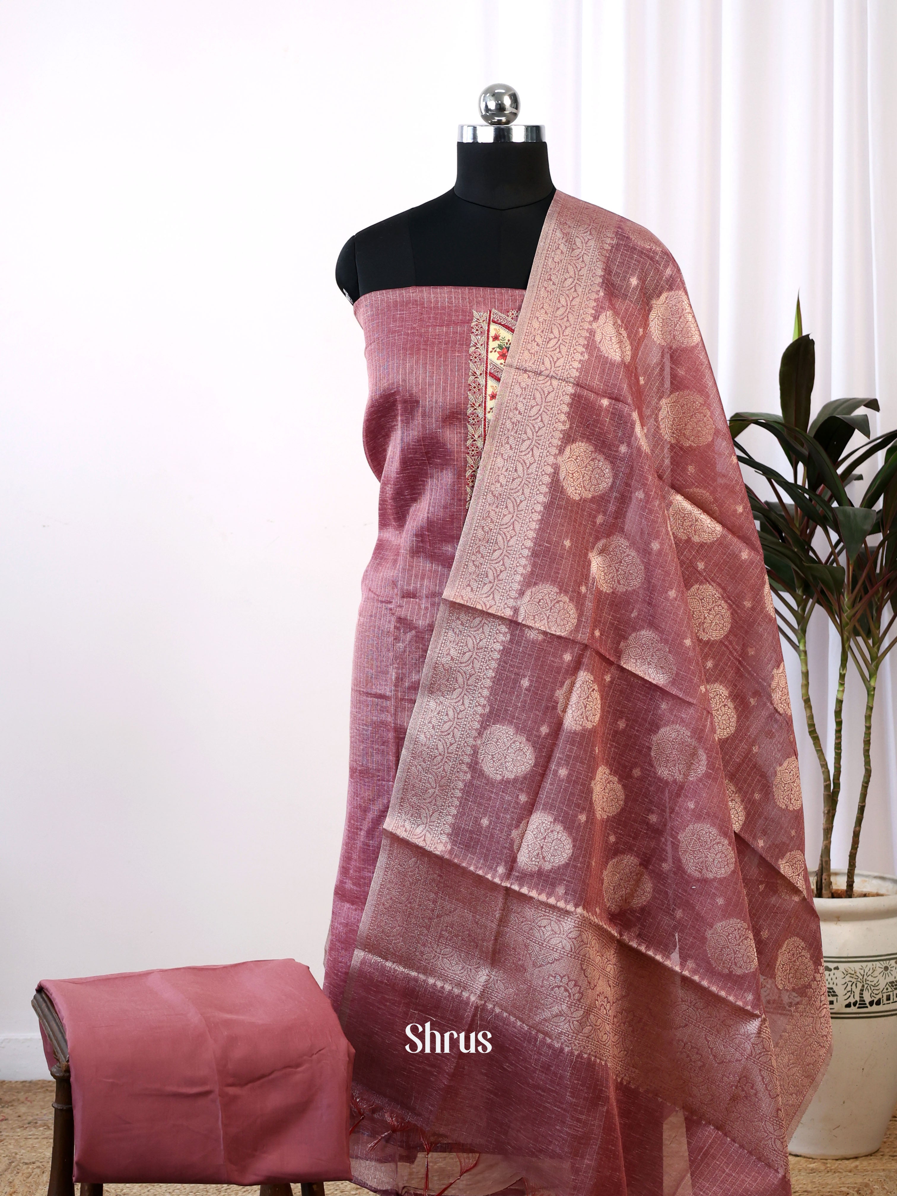 Onion Peel - Chanderi salwar - Shop on Shrus.com