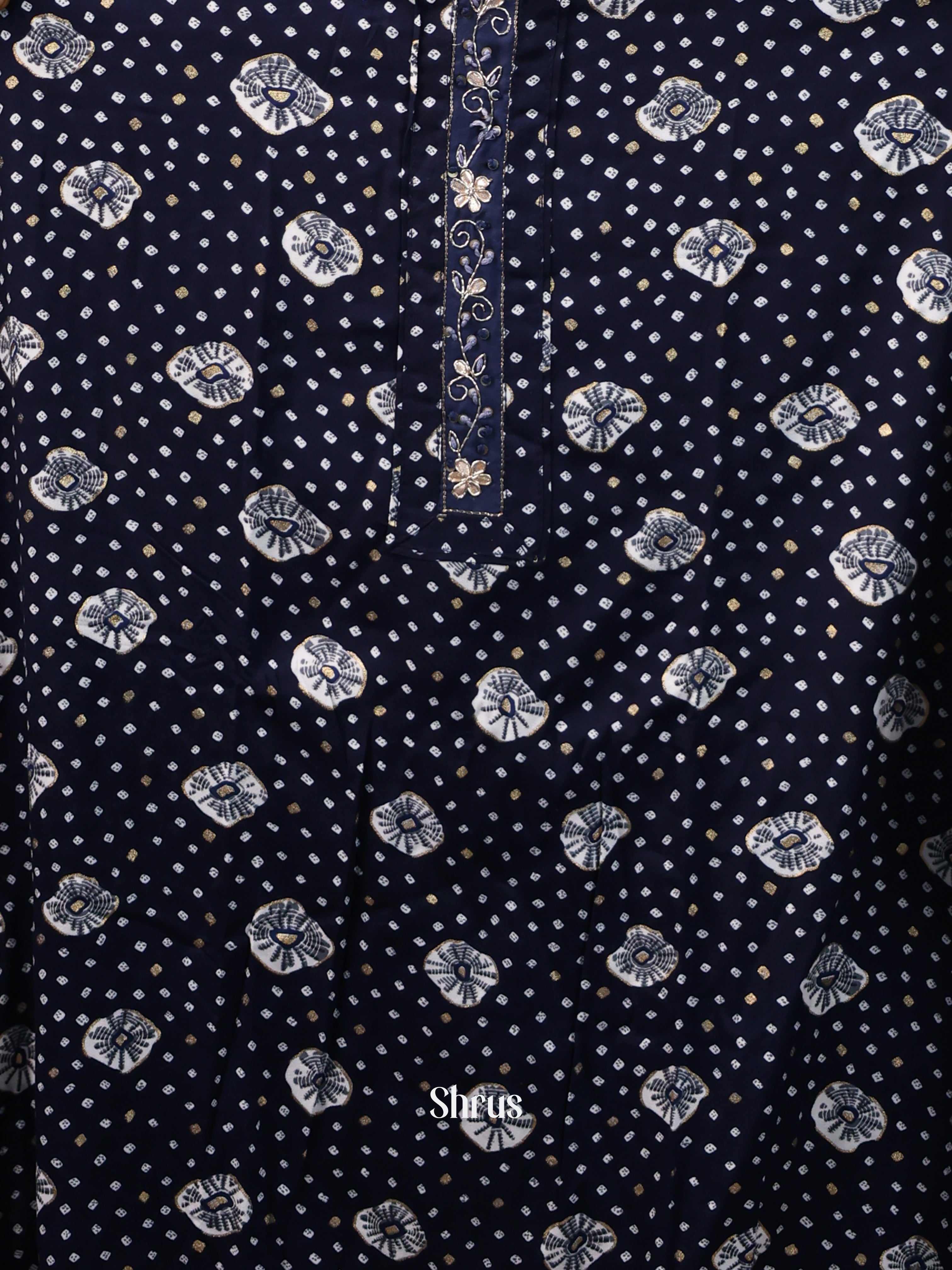 Blue - Cotton salwar - Shop on Shrus.com