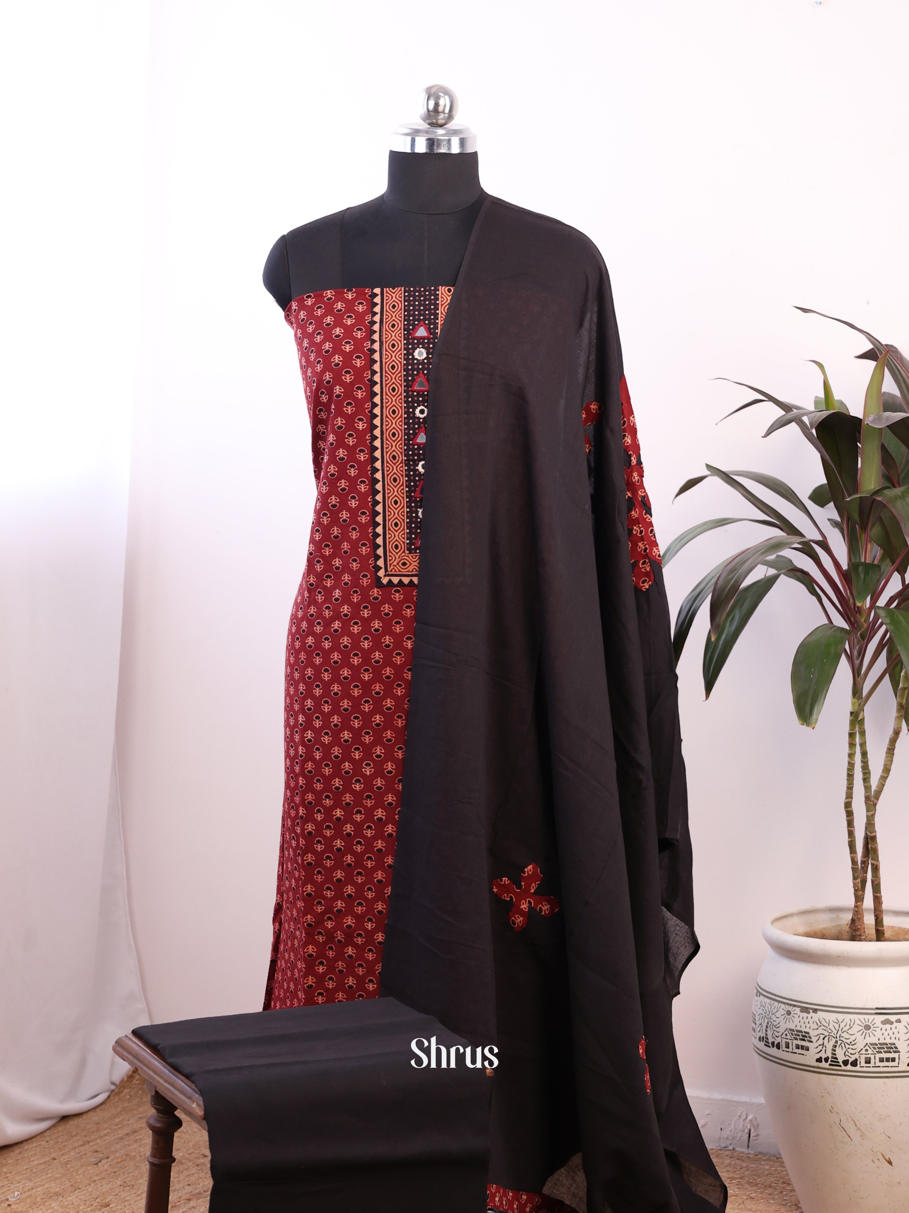 CIS13430 - Ajrakh Salwar - Shop on Shrus.com