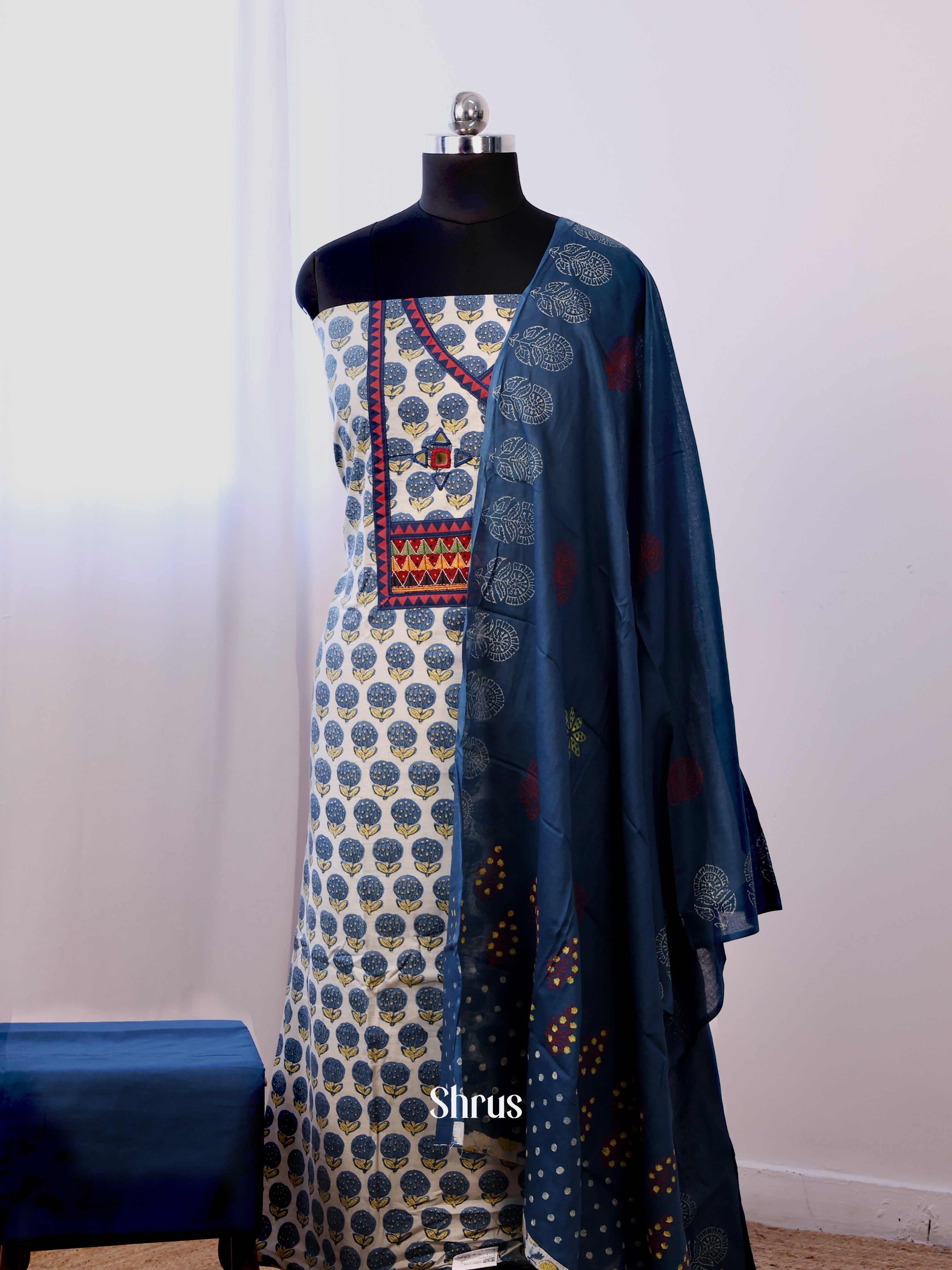 CIS13432- Ajrakh Salwar - Shop on Shrus.com
