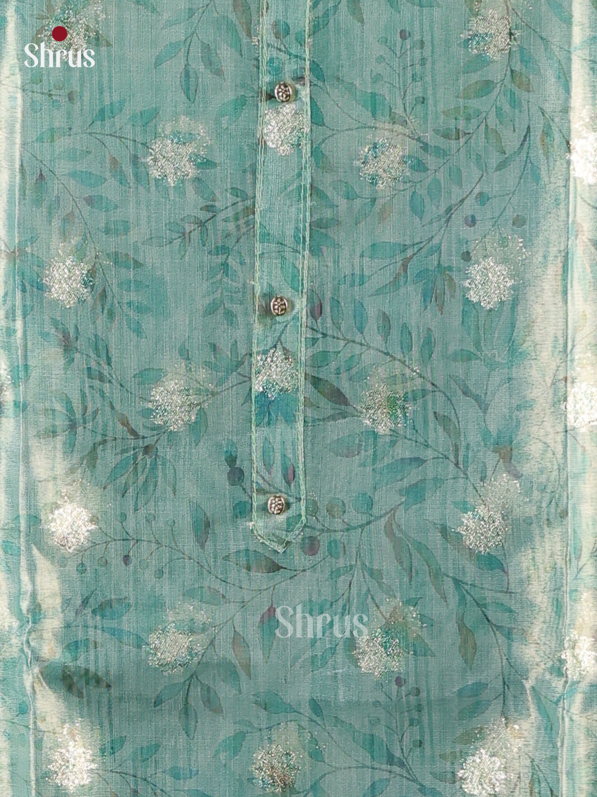 Teal - Chanderi Salwar - Shop on Shrus.com