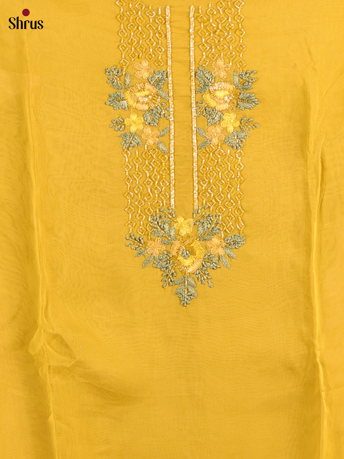 Mustard - Georgette Salwar - Shop on Shrus.com