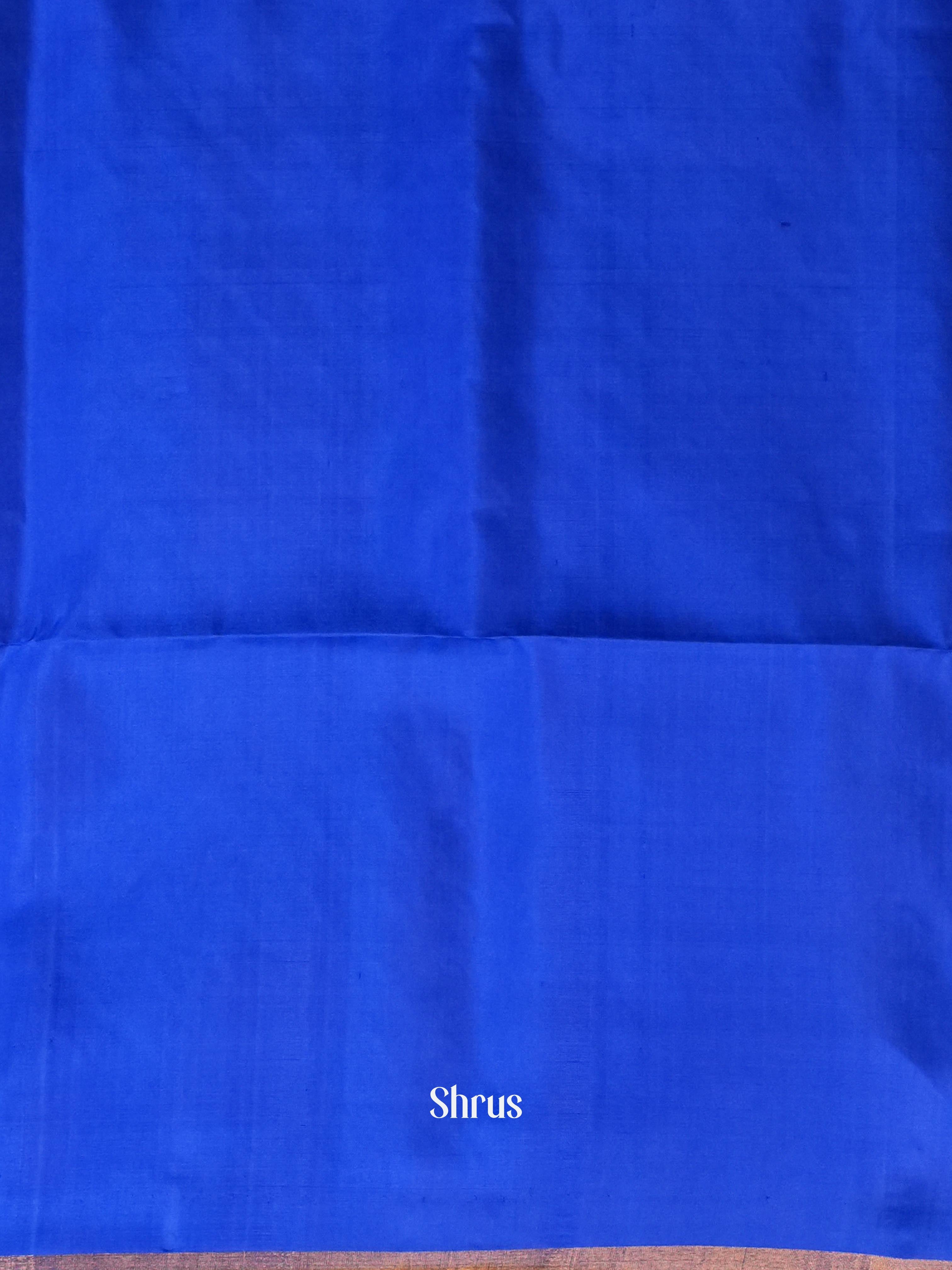 Mehandi Green & Blue - Soft Silk Saree - Shop on Shrus.com