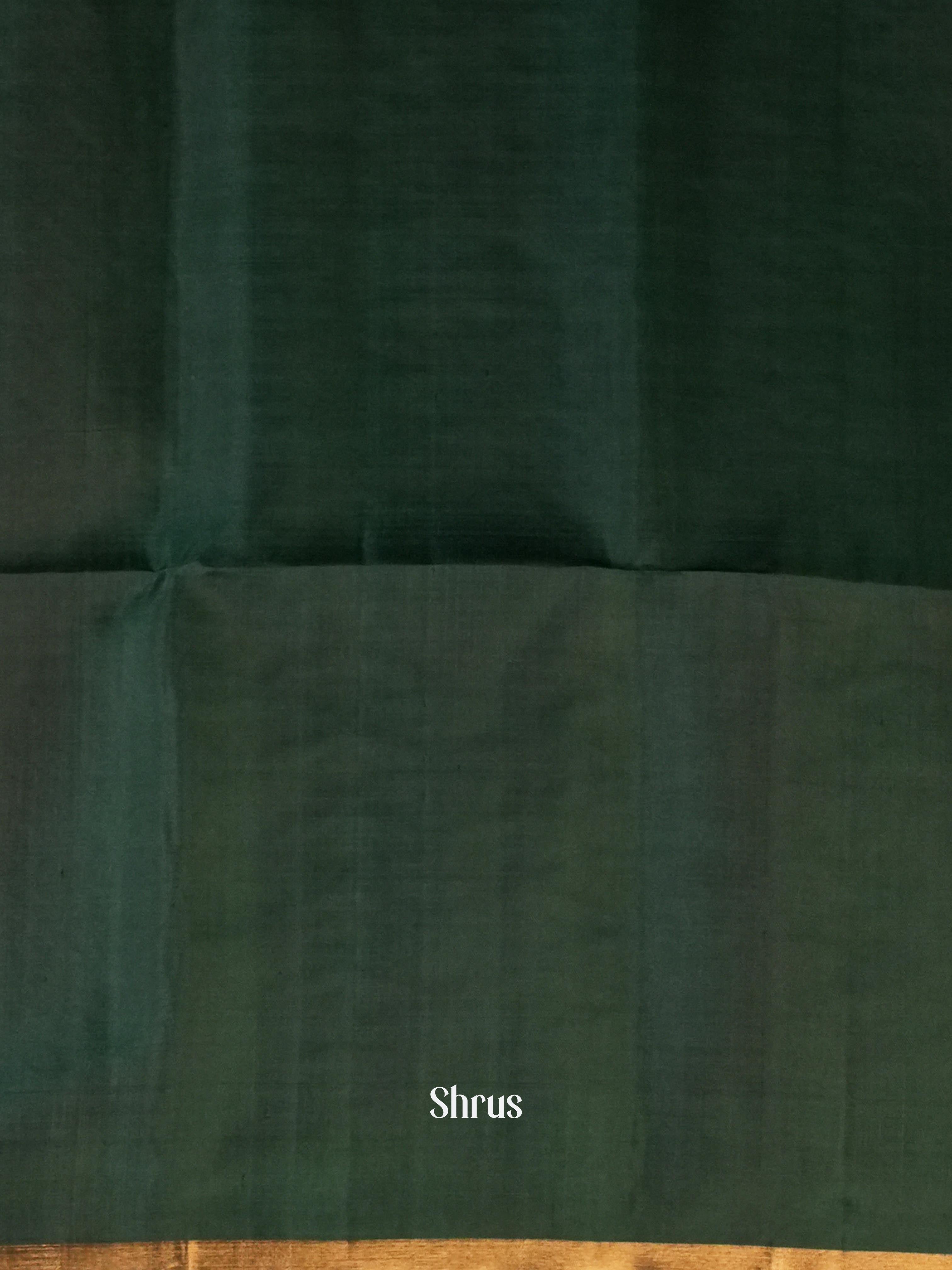 Wine & Green - Soft Silk Saree - Shop on Shrus.com