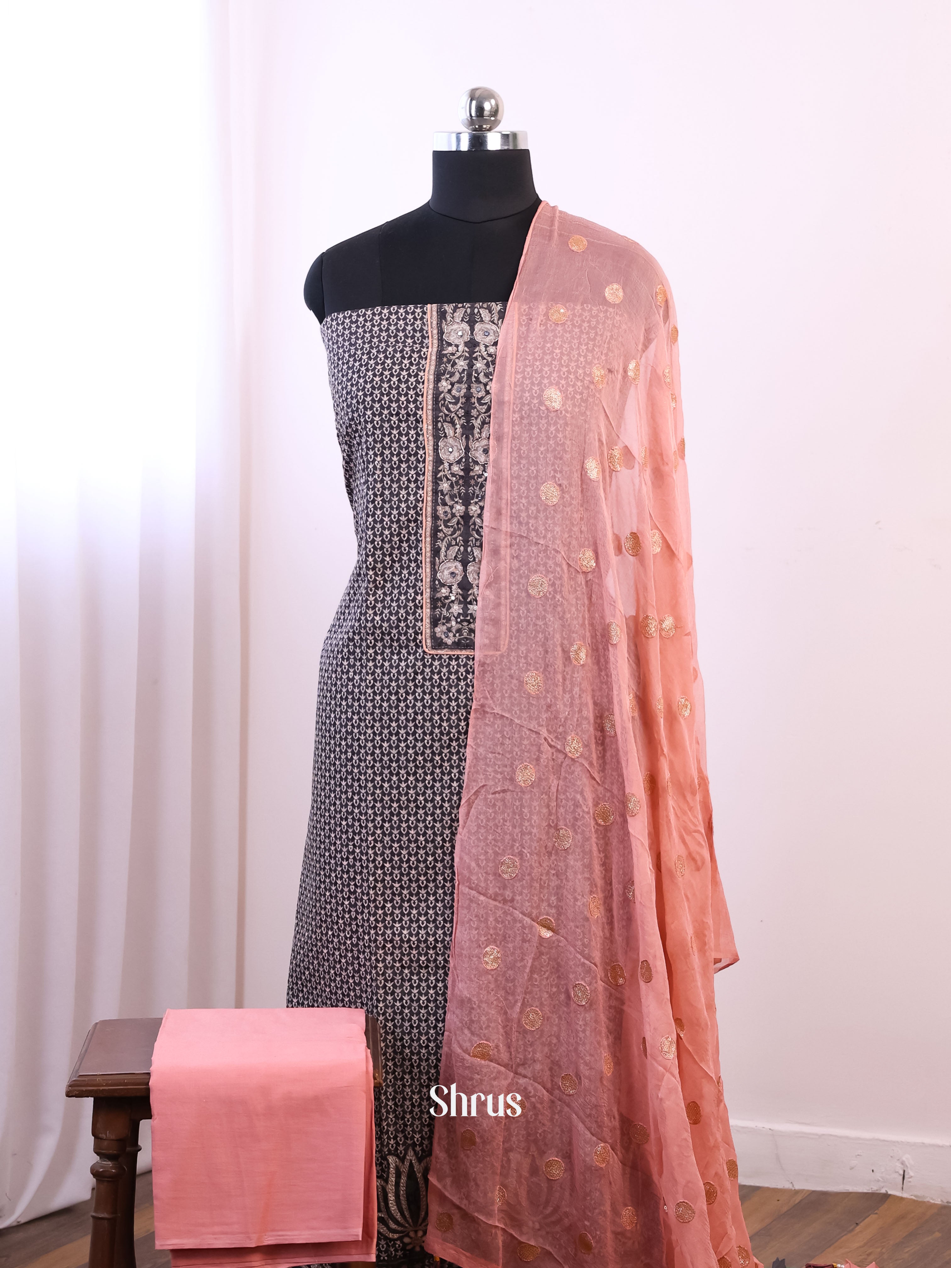 Black & Pink - Cotton salwar - Shop on Shrus.com