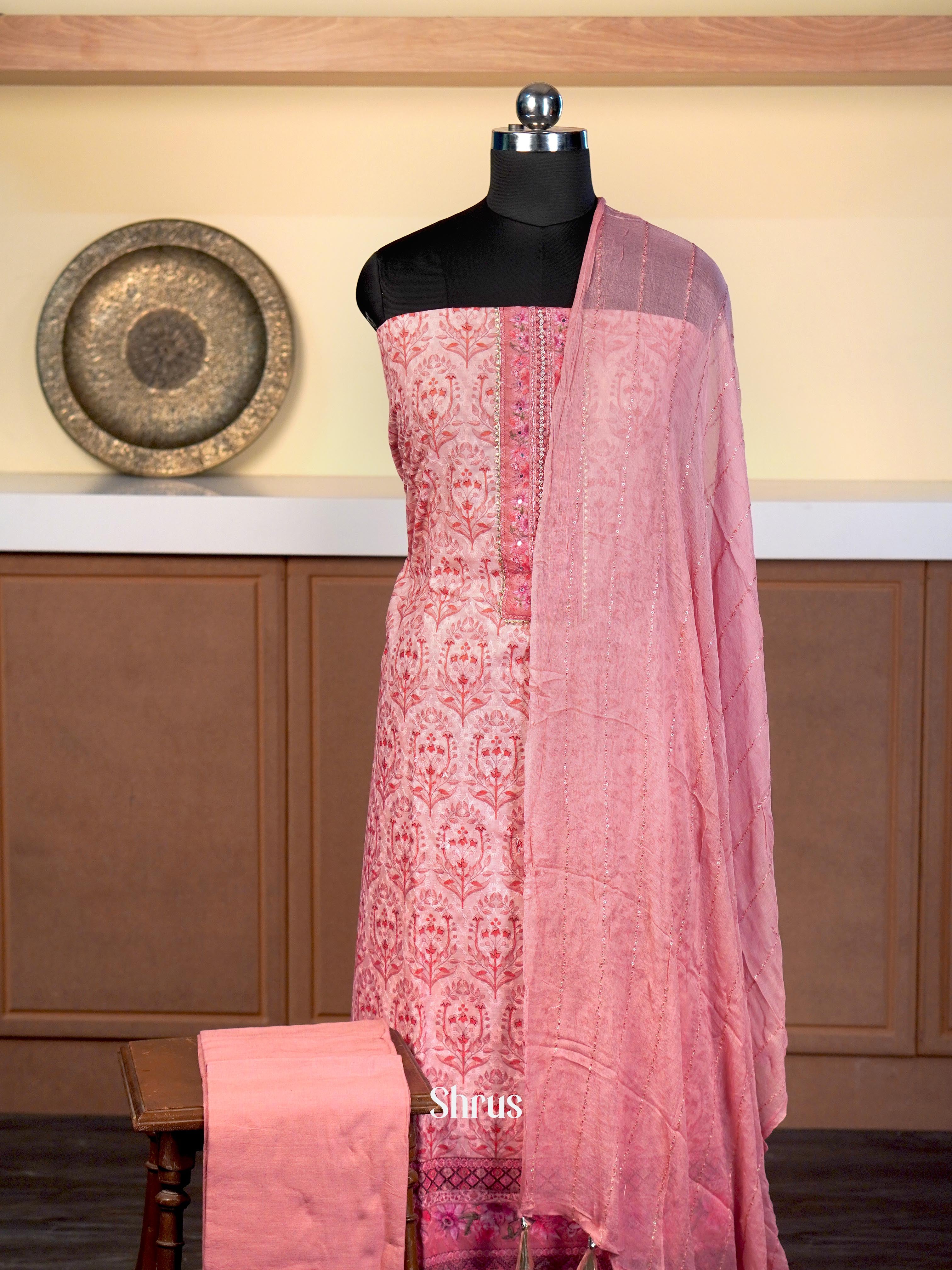 Pink - Cotton salwar - Shop on Shrus.com