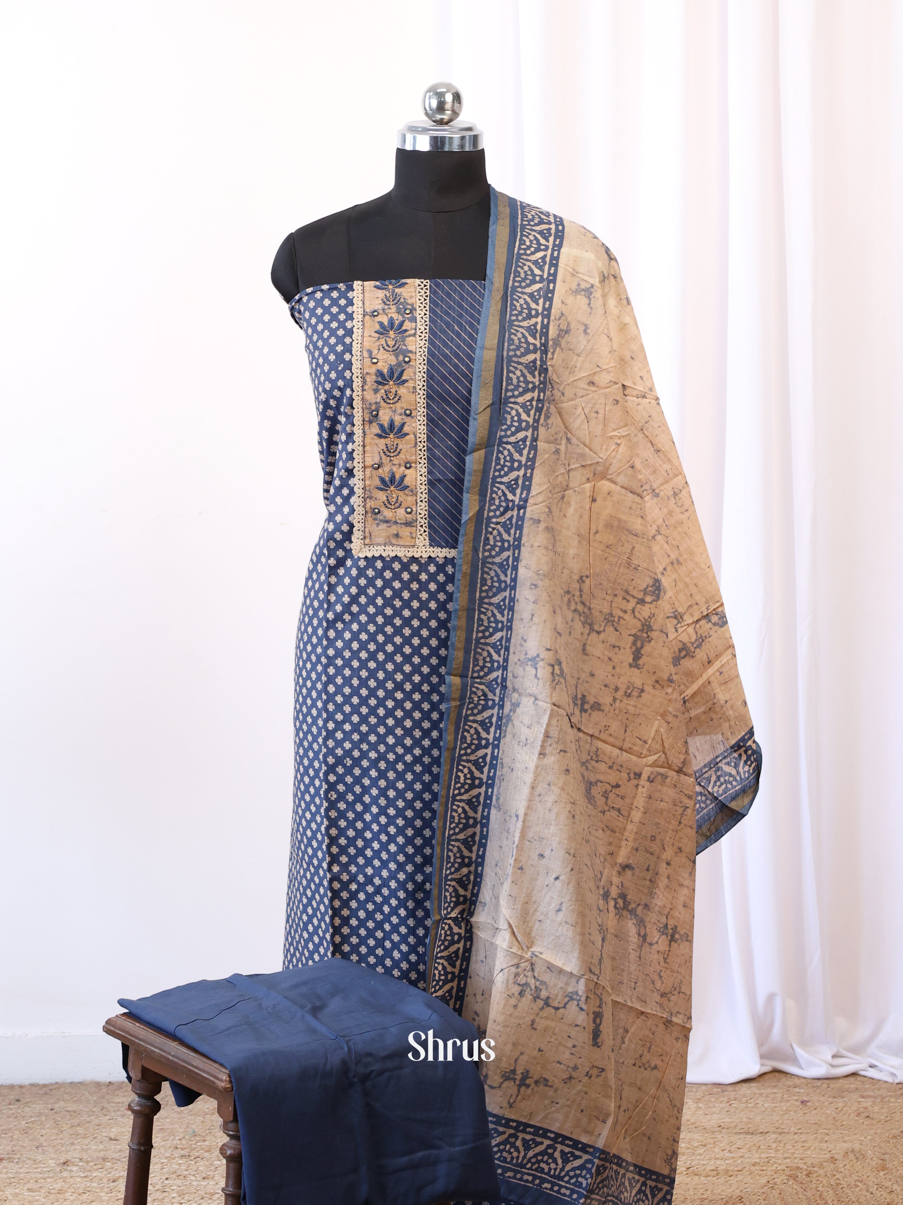 CIS13528 - Ajrakh Salwar - Shop on Shrus.com