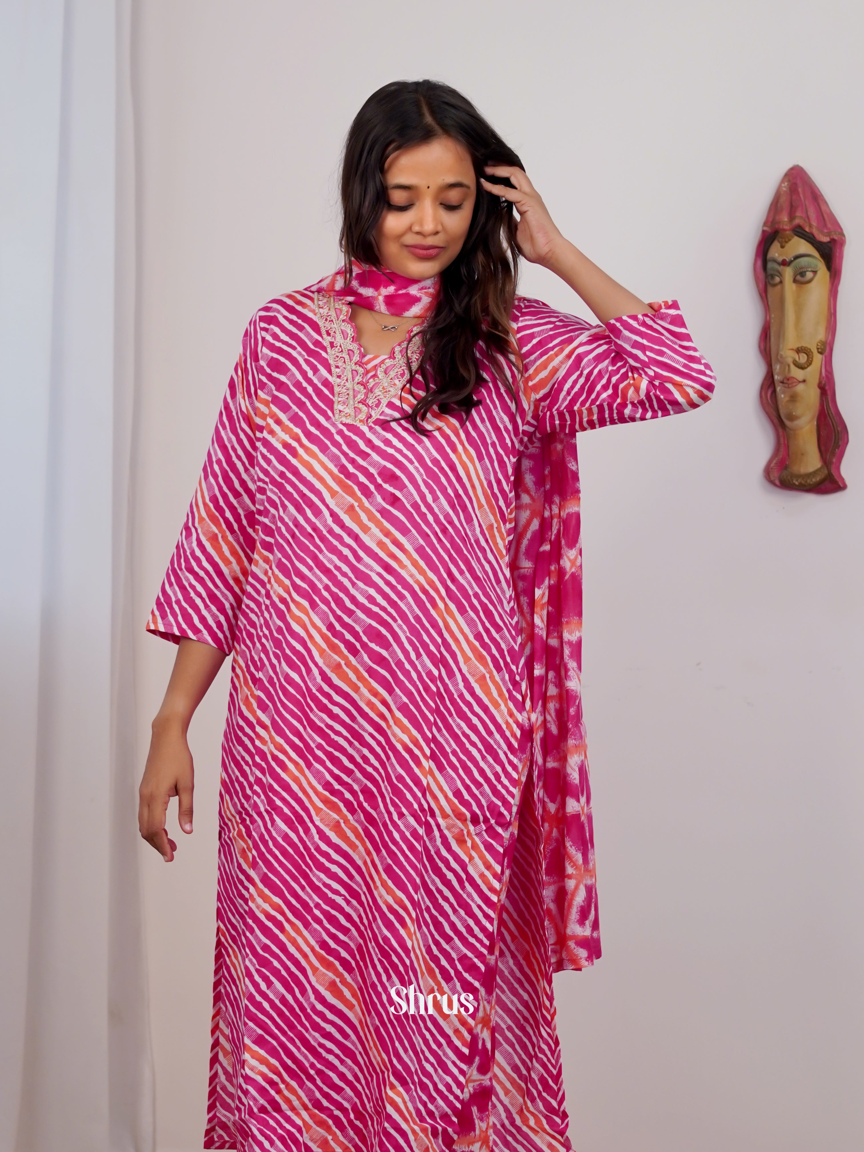 Pink - 3pc Readymade Suits - Shop on Shrus.com
