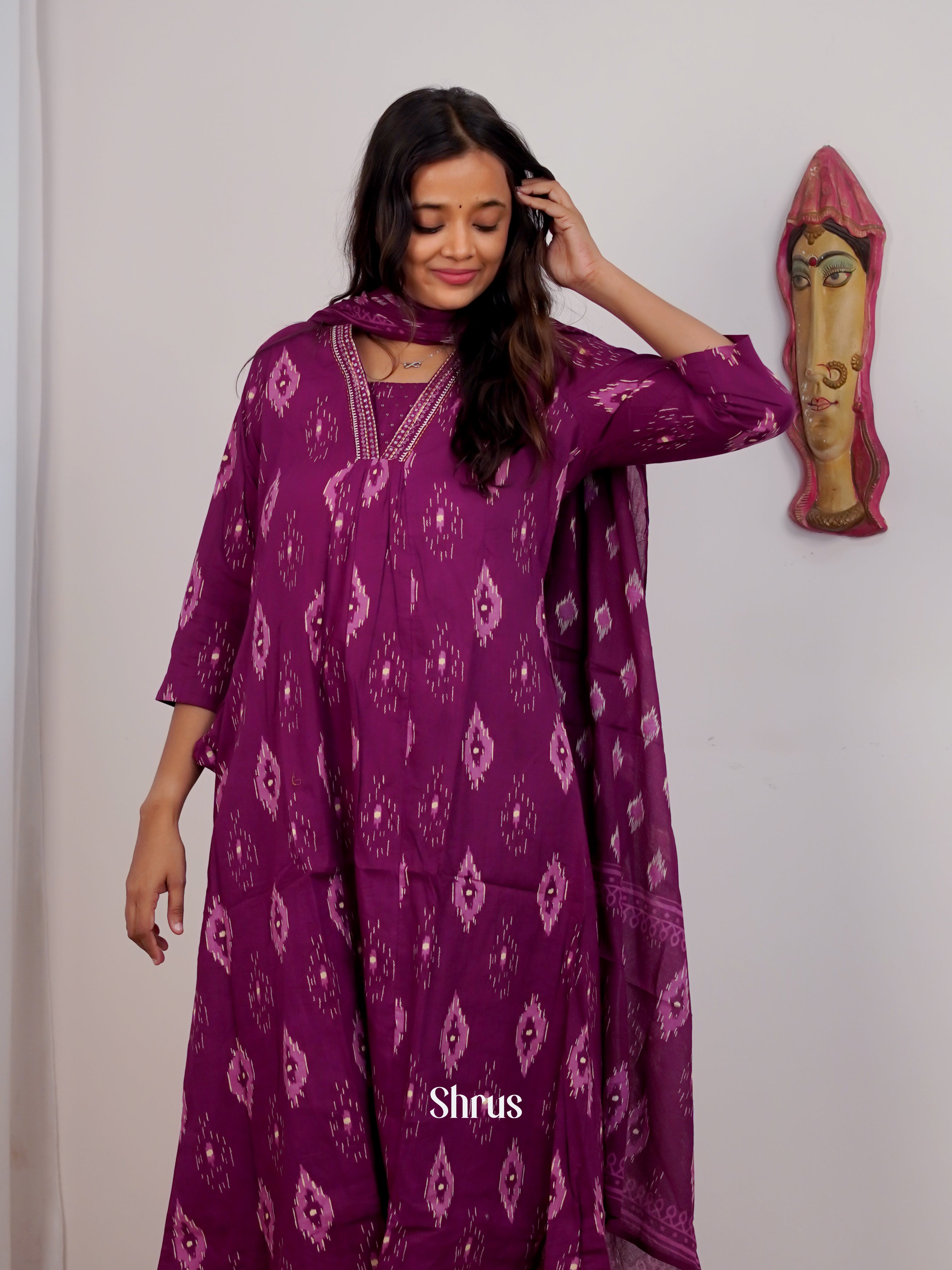 Violet - 3pc Readymade Suits - Shop on Shrus.com