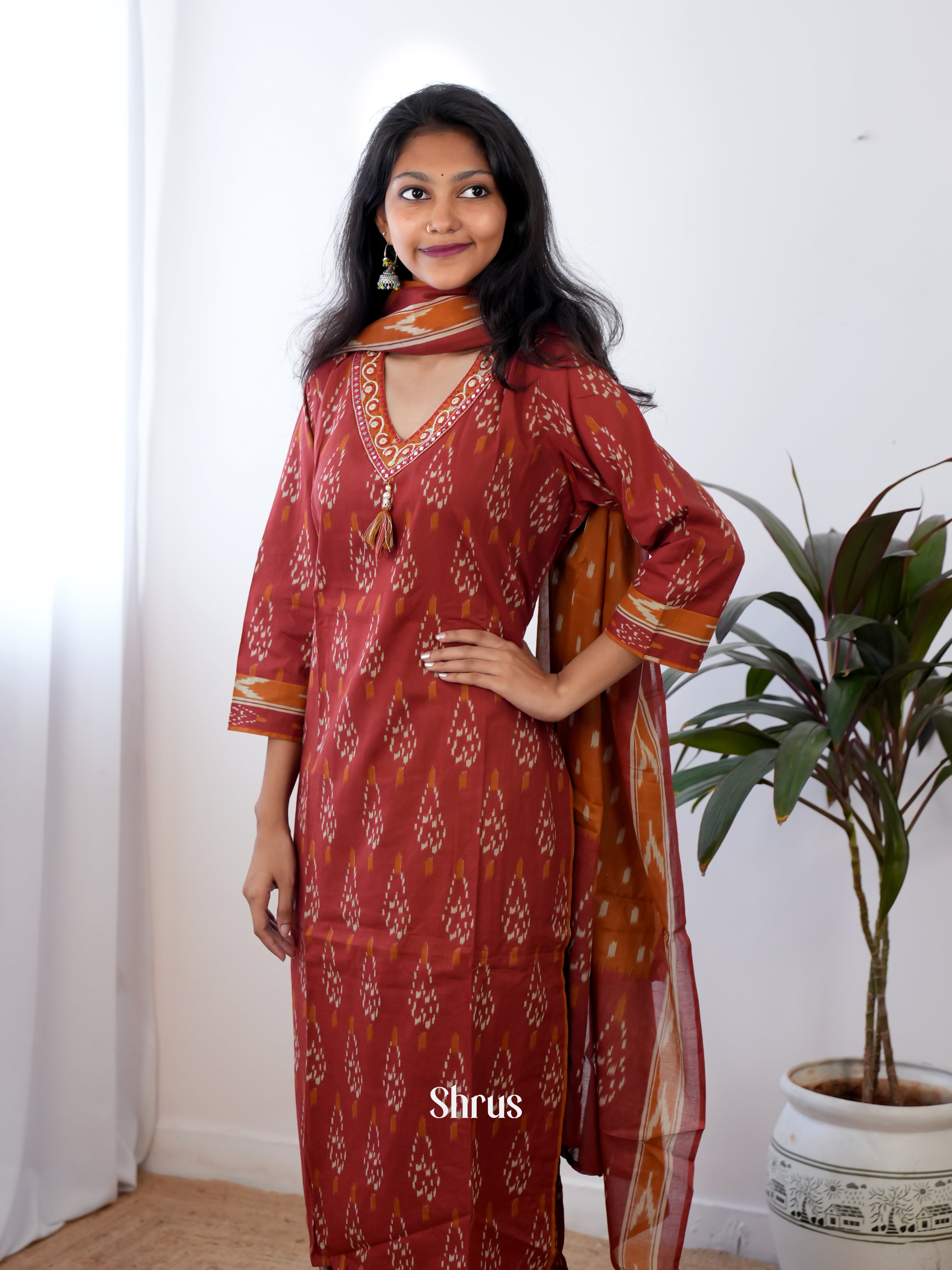 Brown - 3pc Readymade Suits - Shop on Shrus.com