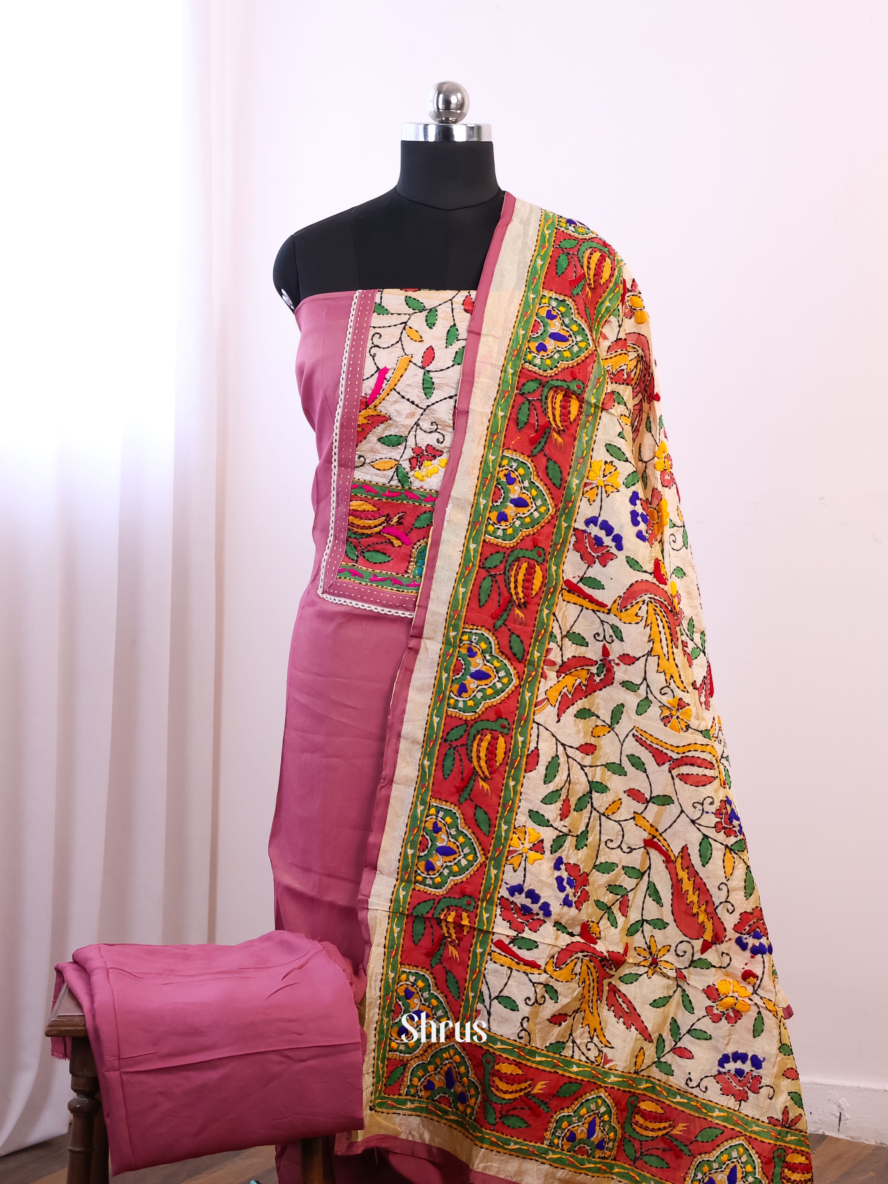 CIS14088 - Chanderi salwar - Shop on Shrus.com