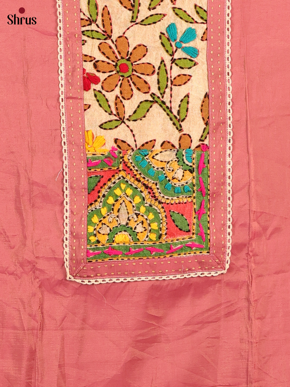 Pink - Chanderi salwar - Shop on Shrus.com