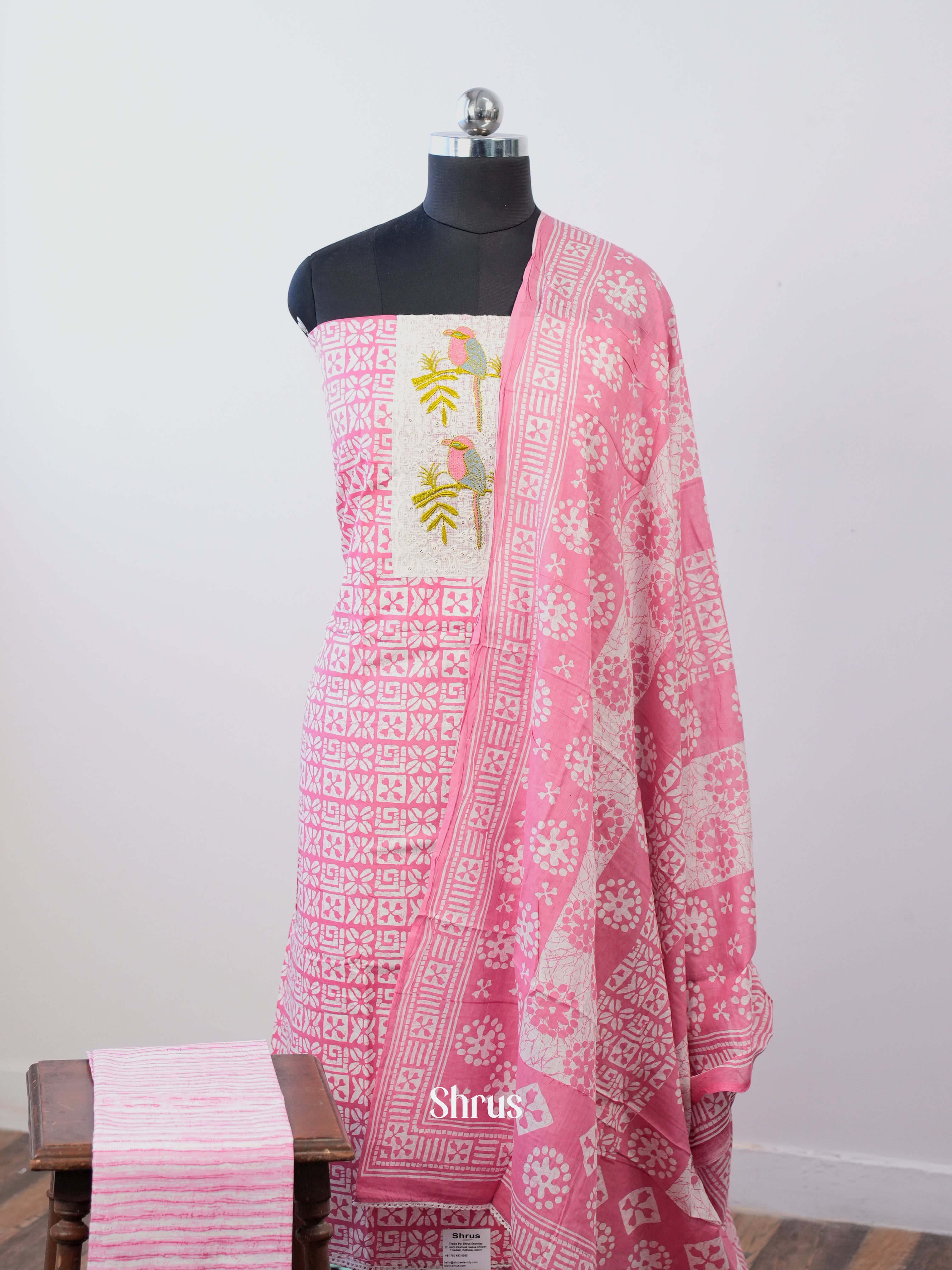 Pink - Cotton salwar - Shop on Shrus.com