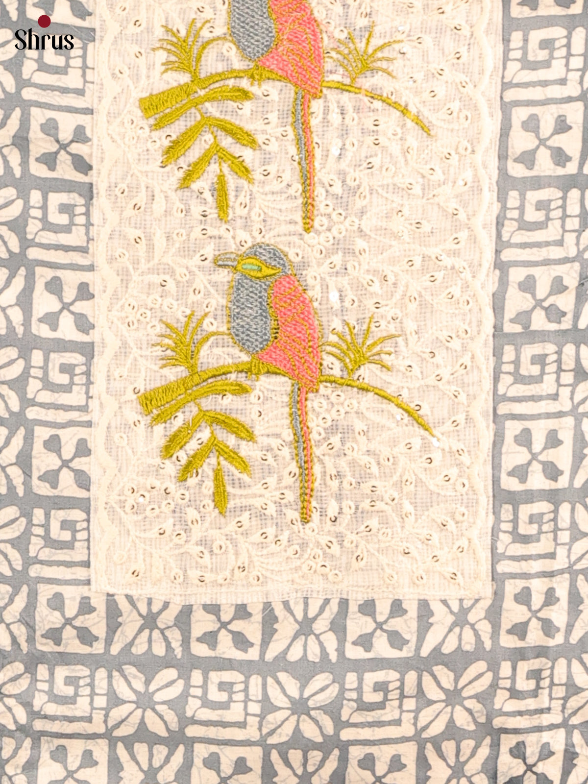 Grey & Cream - Cotton salwar - Shop on Shrus.com