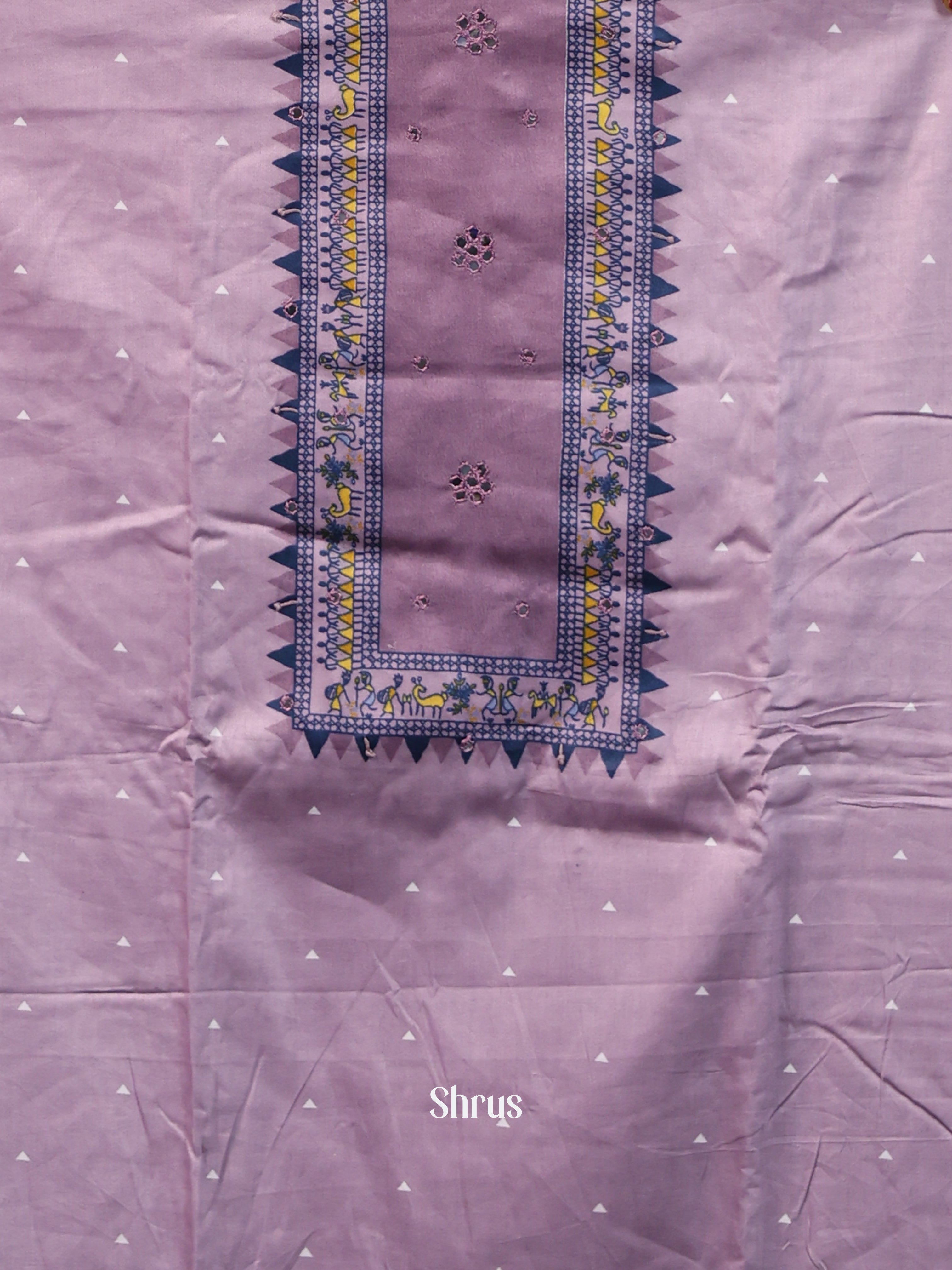 Purple & Blue - Cotton salwar - Shop on Shrus.com