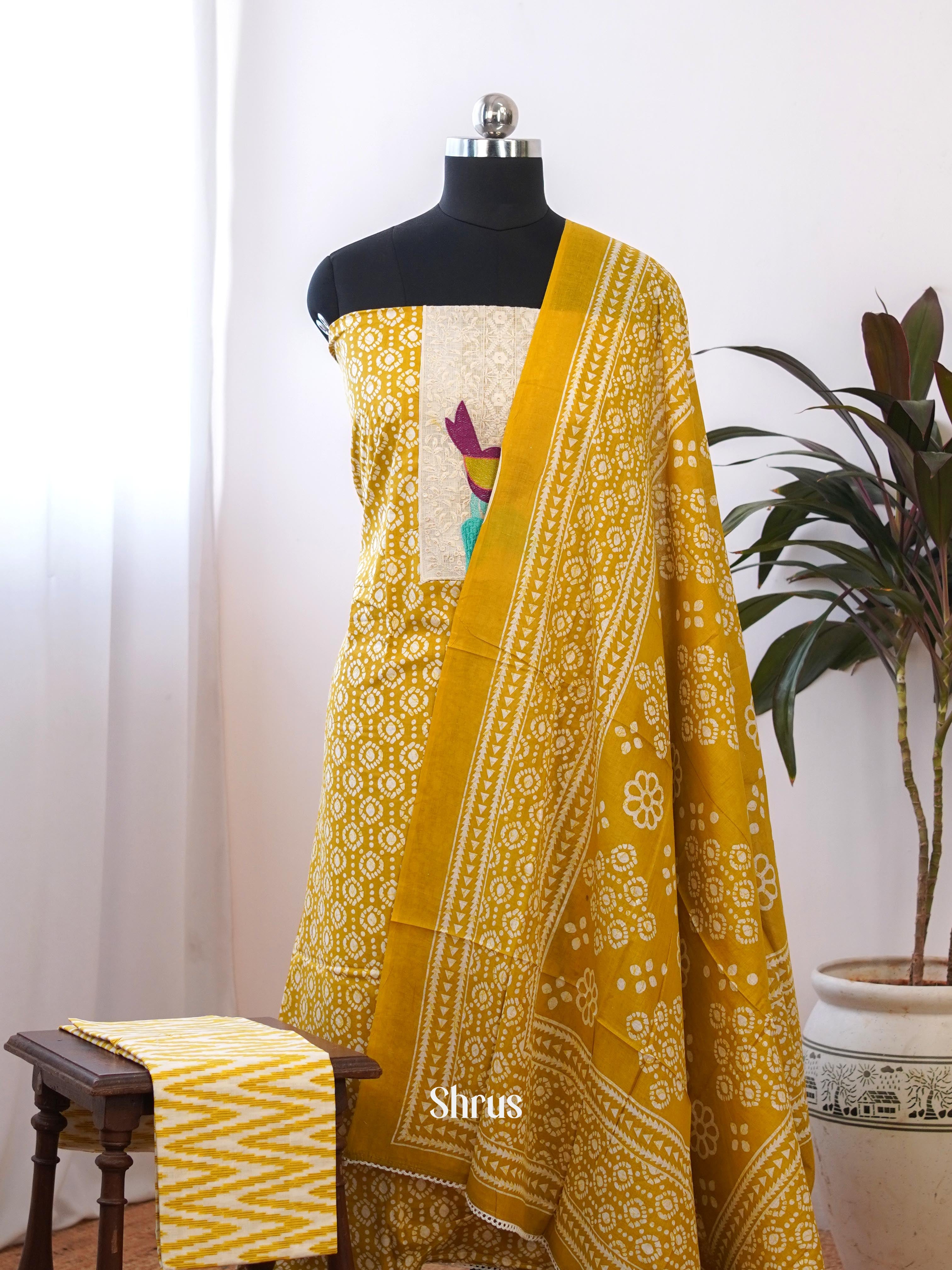 Mustard - Cotton salwar - Shop on Shrus.com