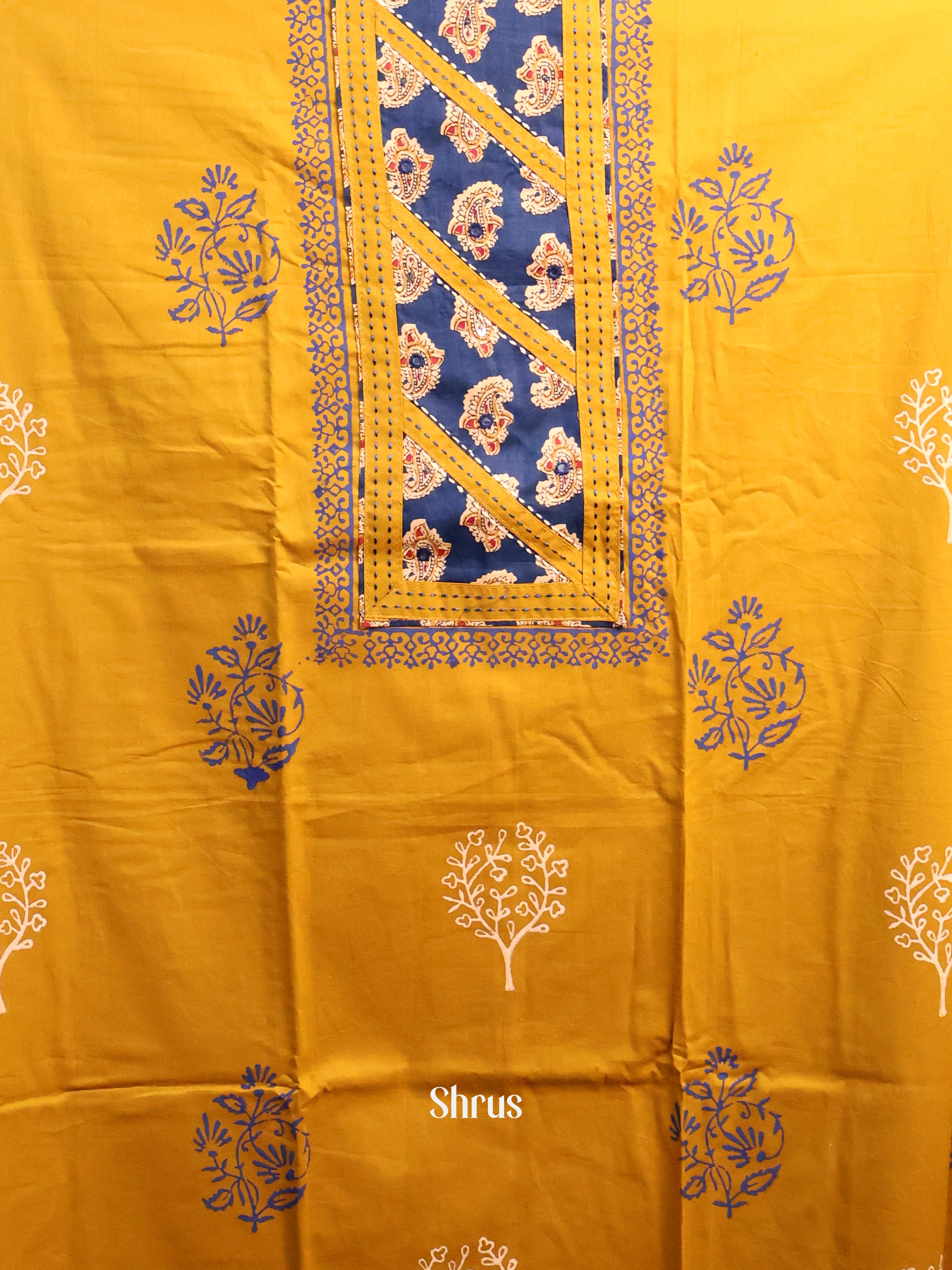 Mustard & Blue - Cotton salwar - Shop on Shrus.com