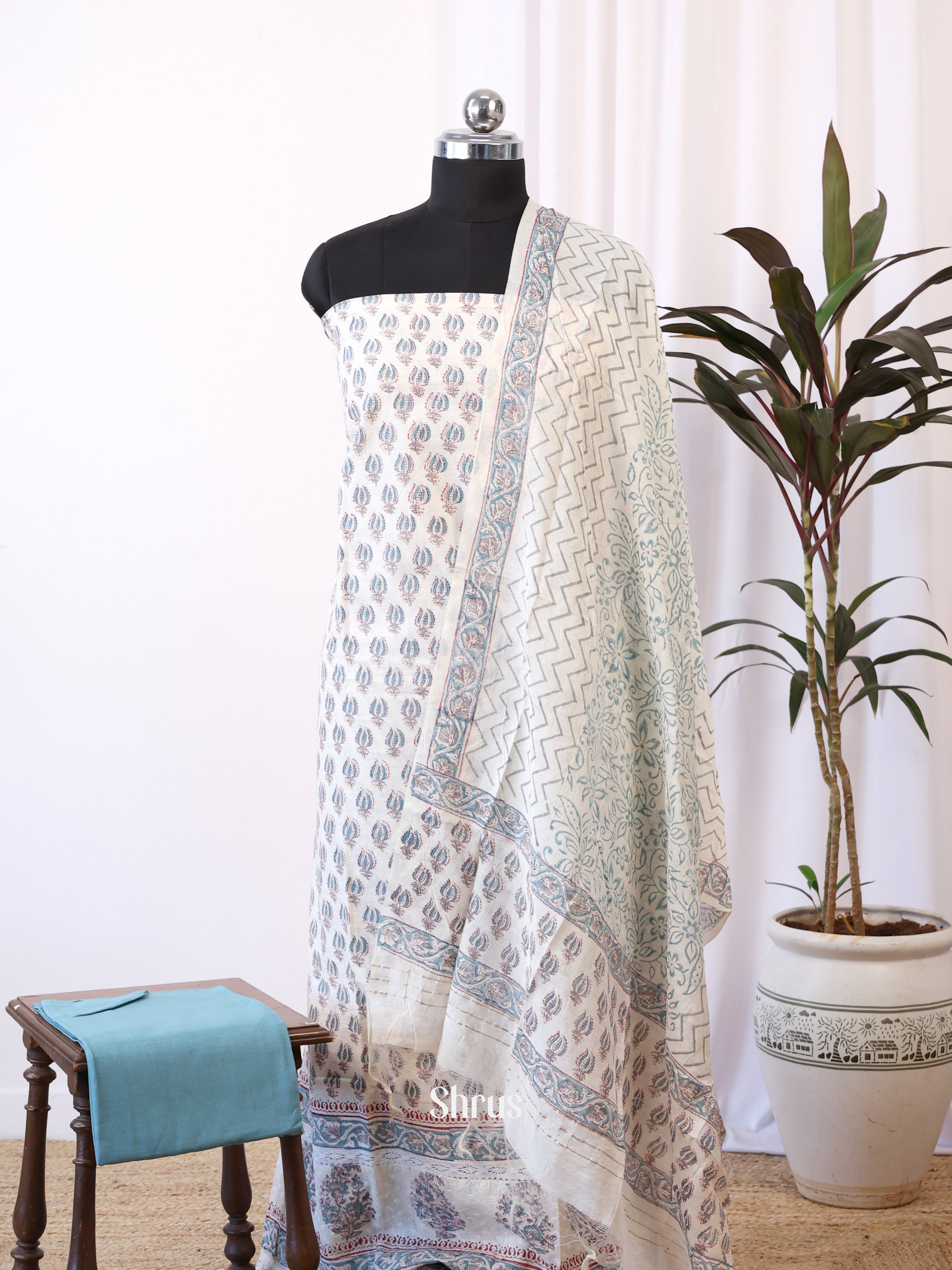 CIS14253 - Ajrakh Salwar - Shop on Shrus.com