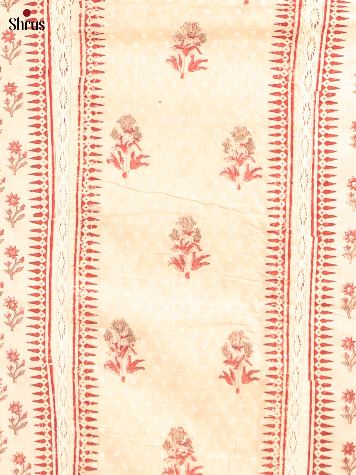 Cream & Pink - Cotton salwar - Shop on Shrus.com