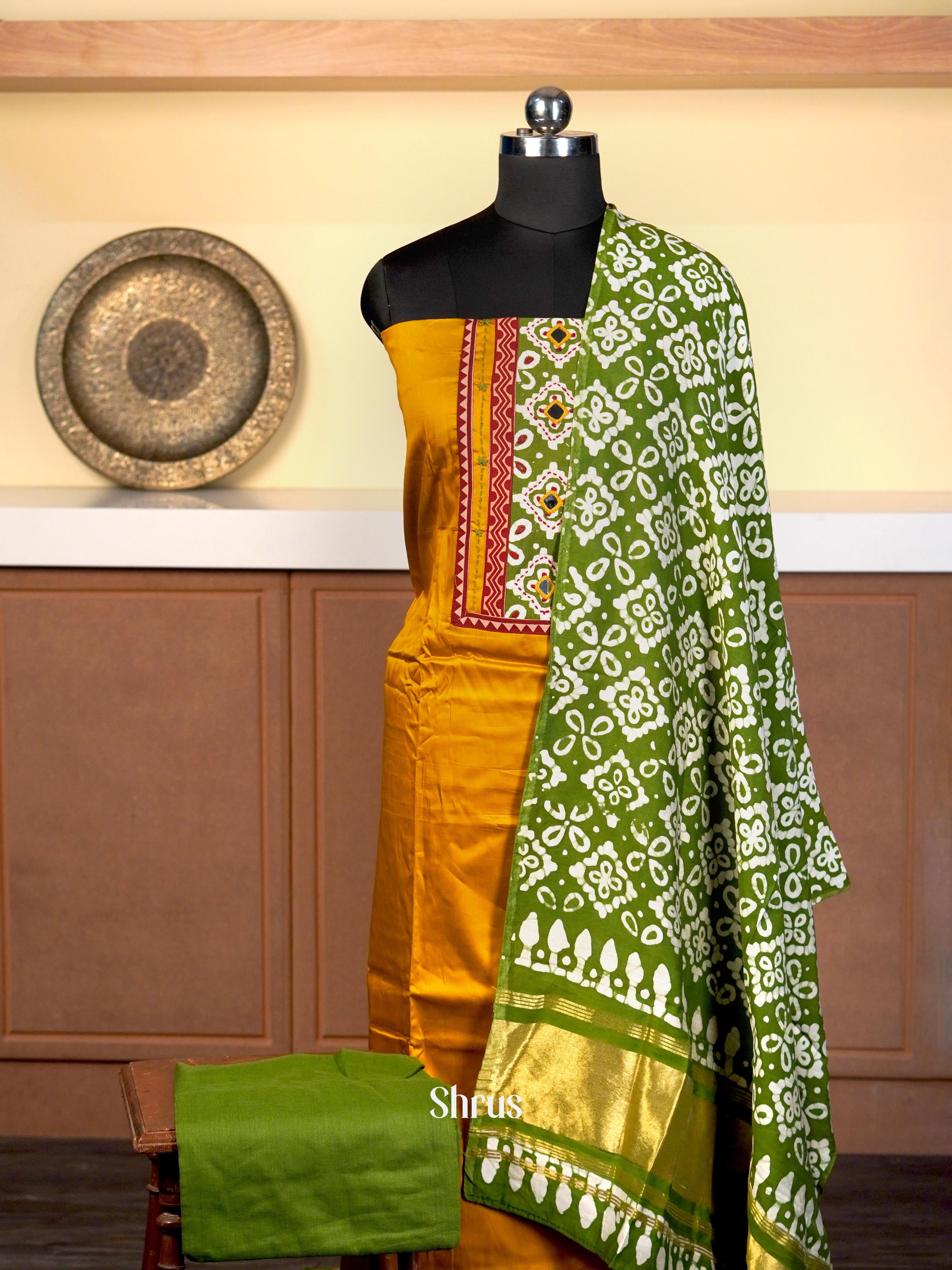 Mustard & Green - Cotton salwar - Shop on Shrus.com