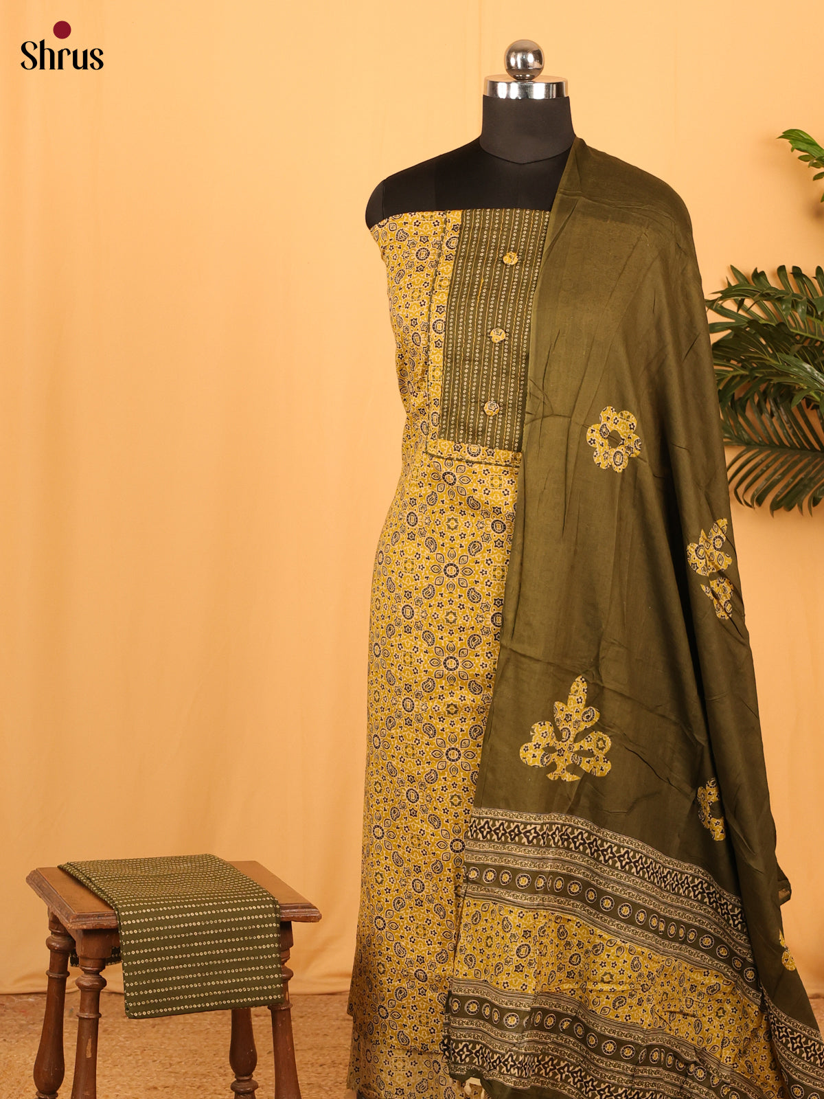 Mustard & Green - Cotton salwar - Shop on Shrus.com