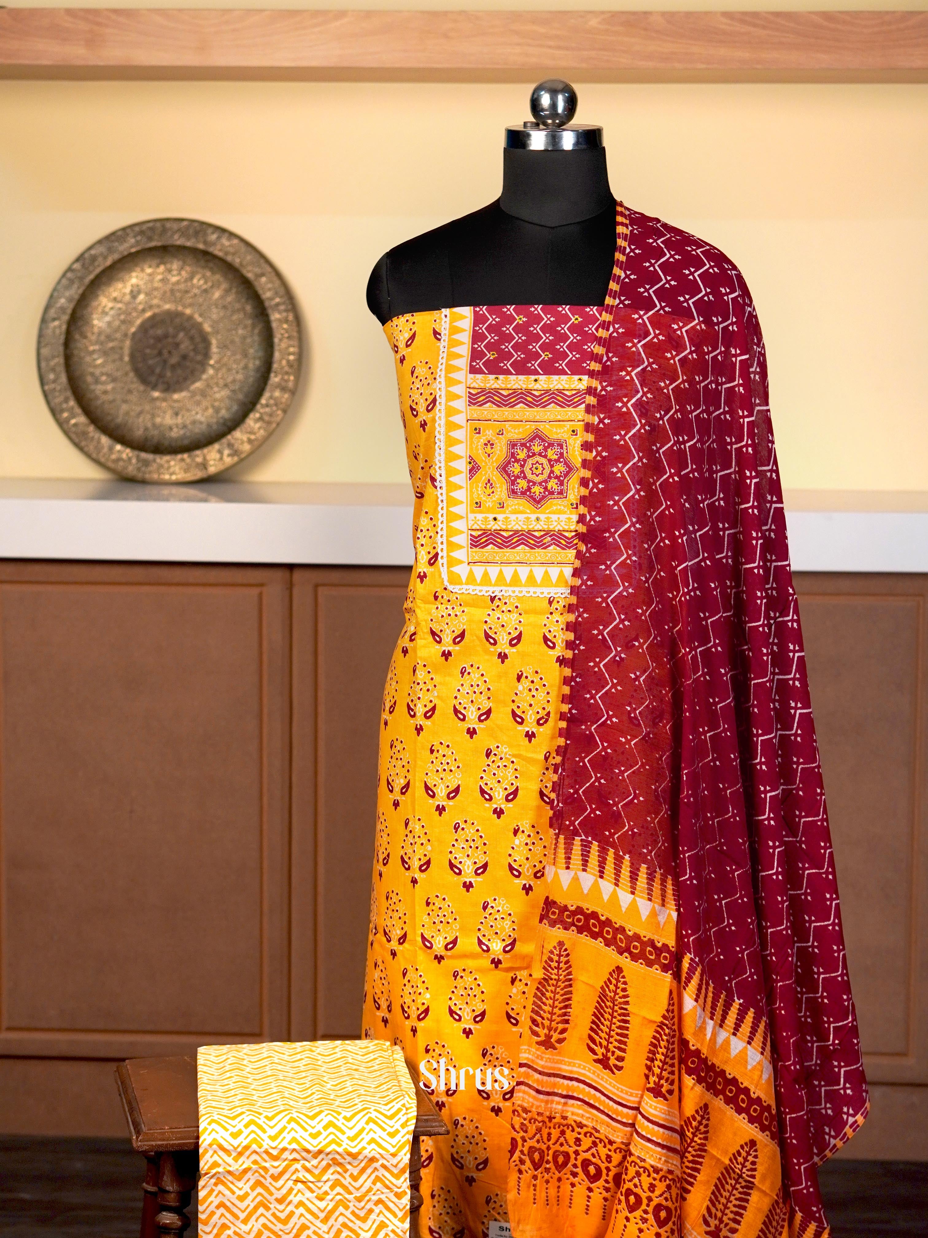 CIS14287 - Cotton salwar - Shop on Shrus.com