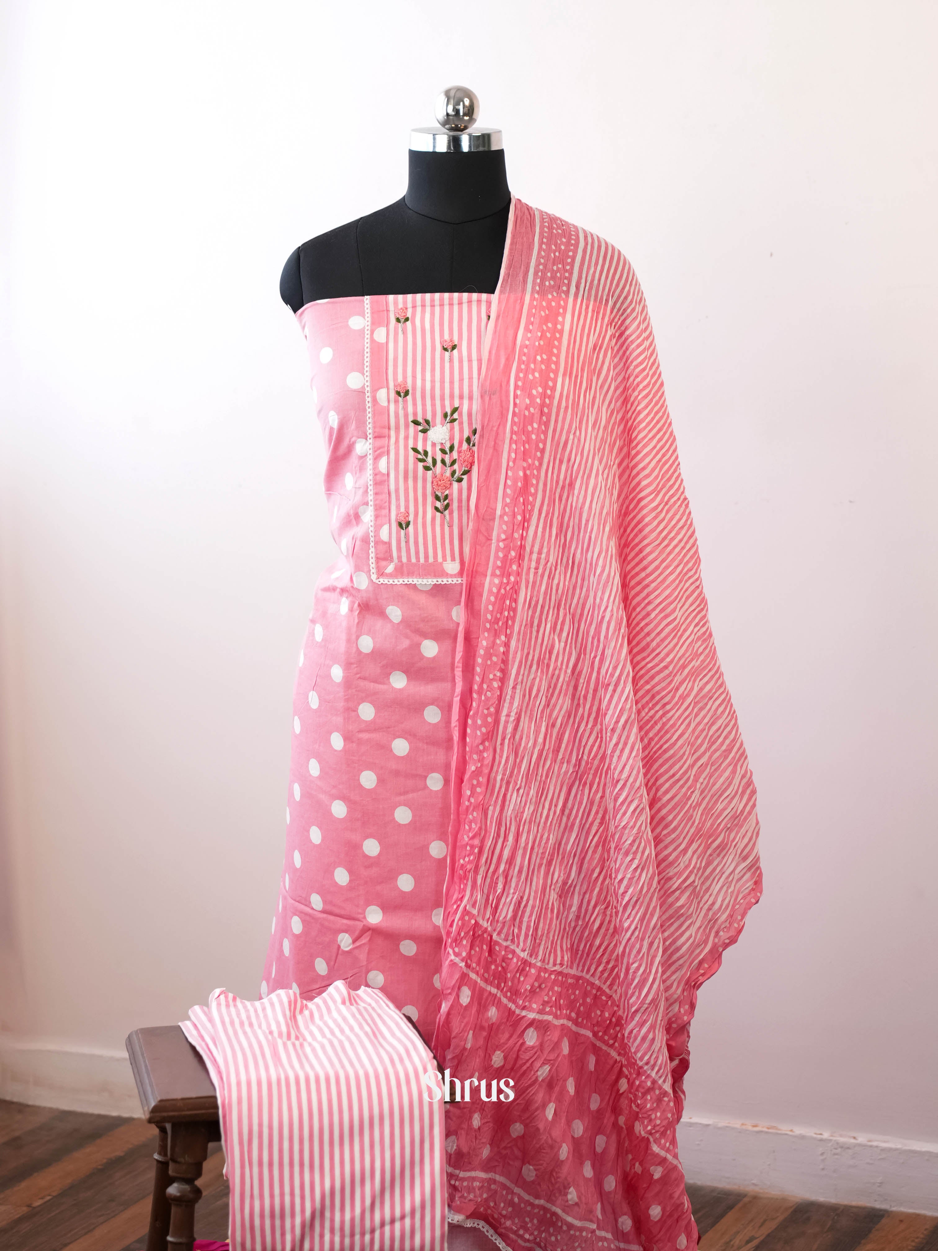 pink - Cotton salwar - Shop on Shrus.com