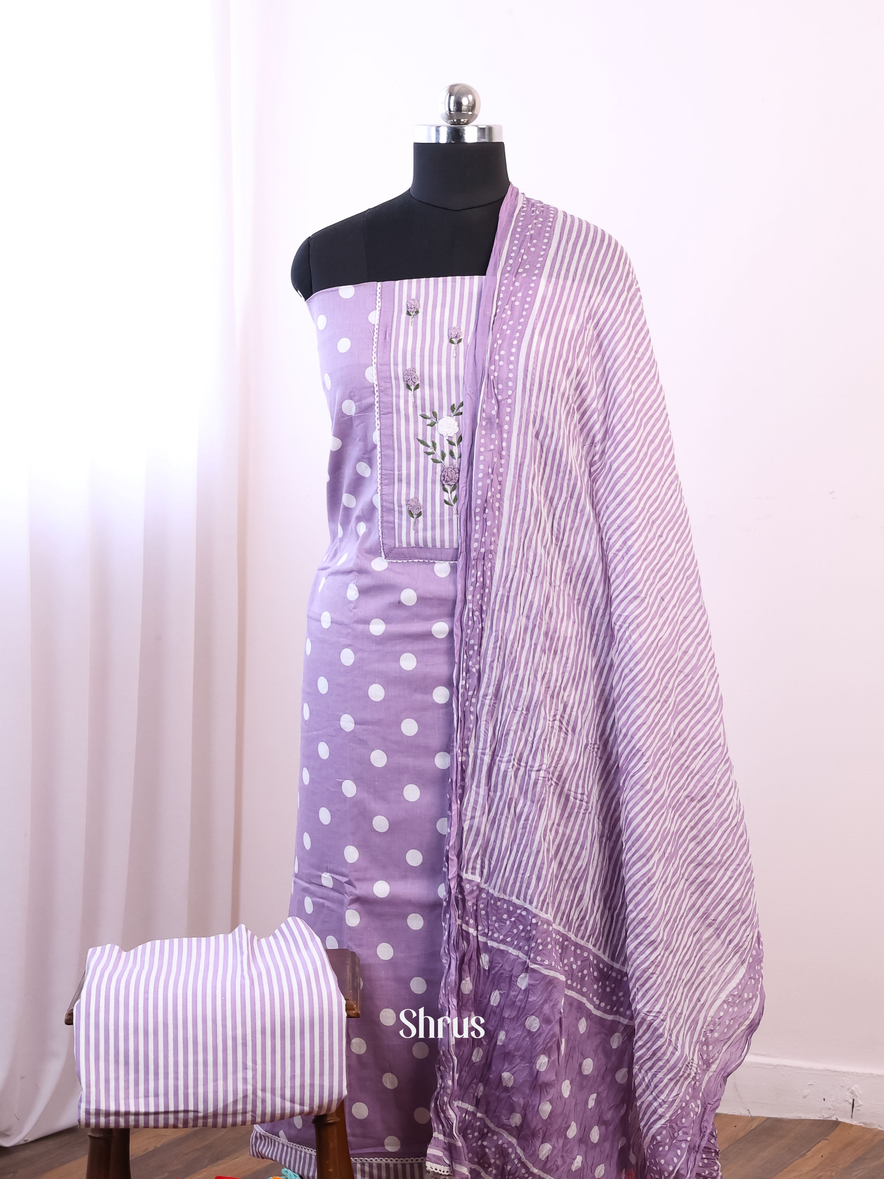 CIS14303 - Cotton salwar - Shop on Shrus.com