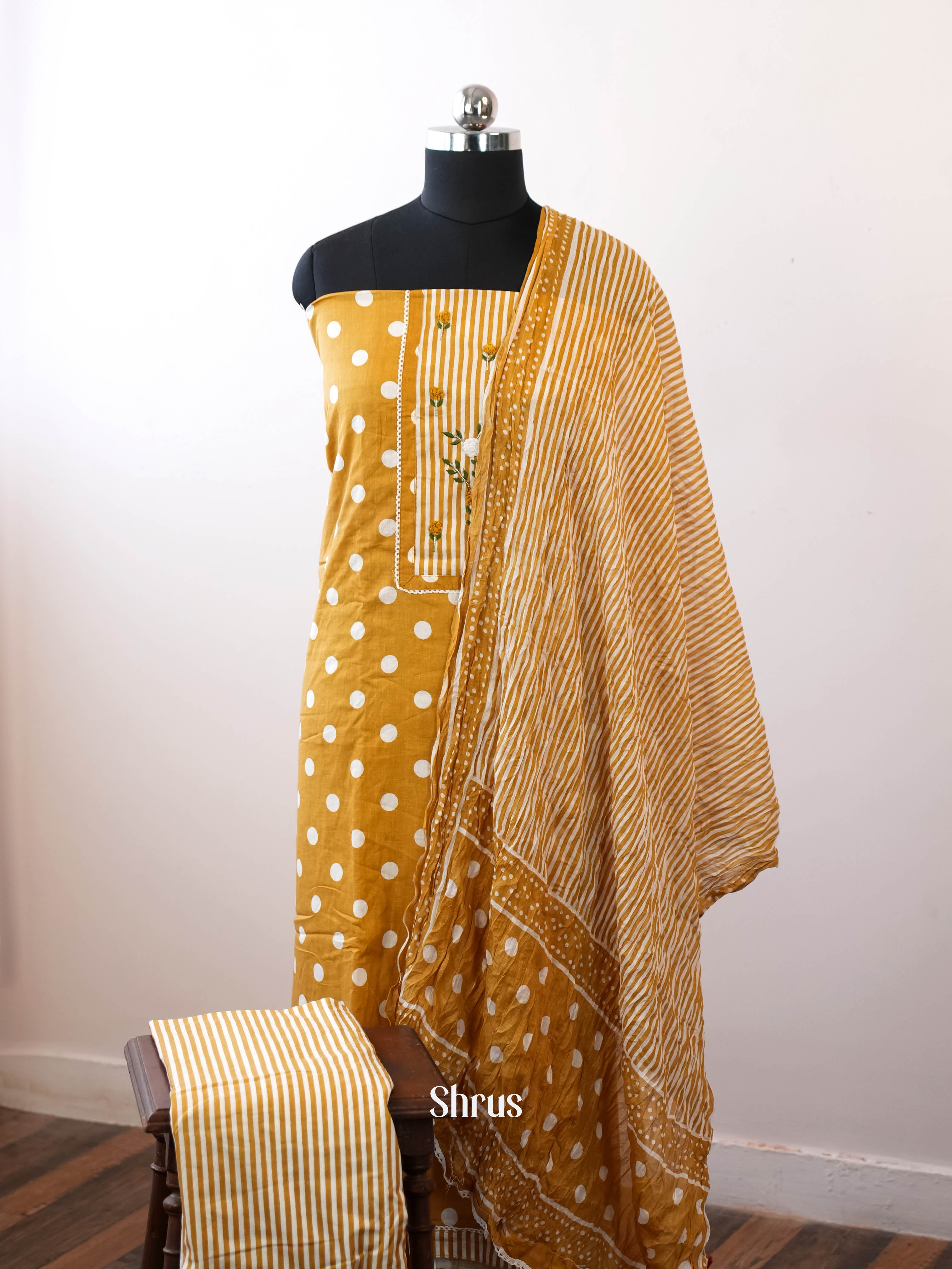 Mustard - Cotton salwar - Shop on Shrus.com