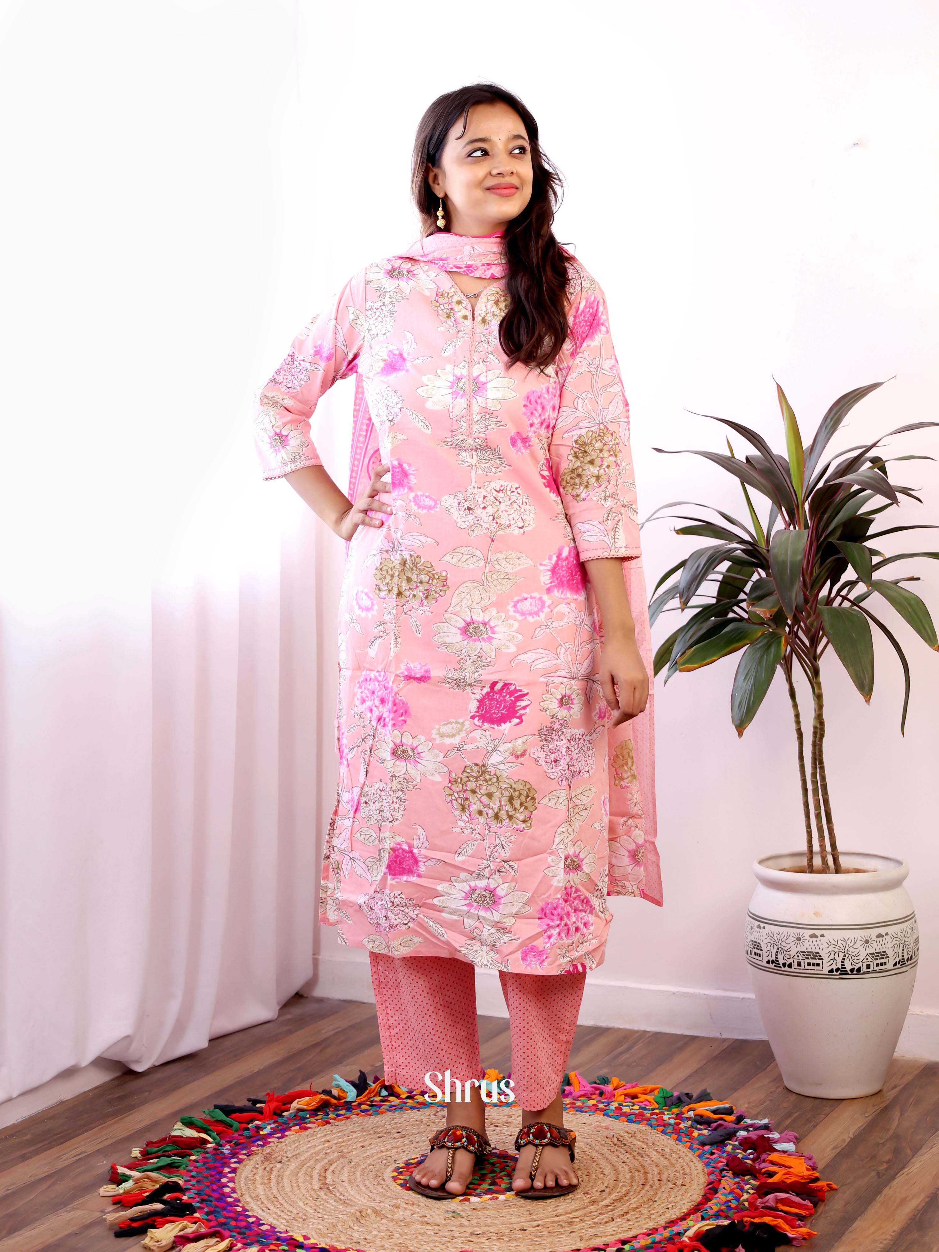 Pink - 3c printed Readymade Suits - Shop on Shrus.com