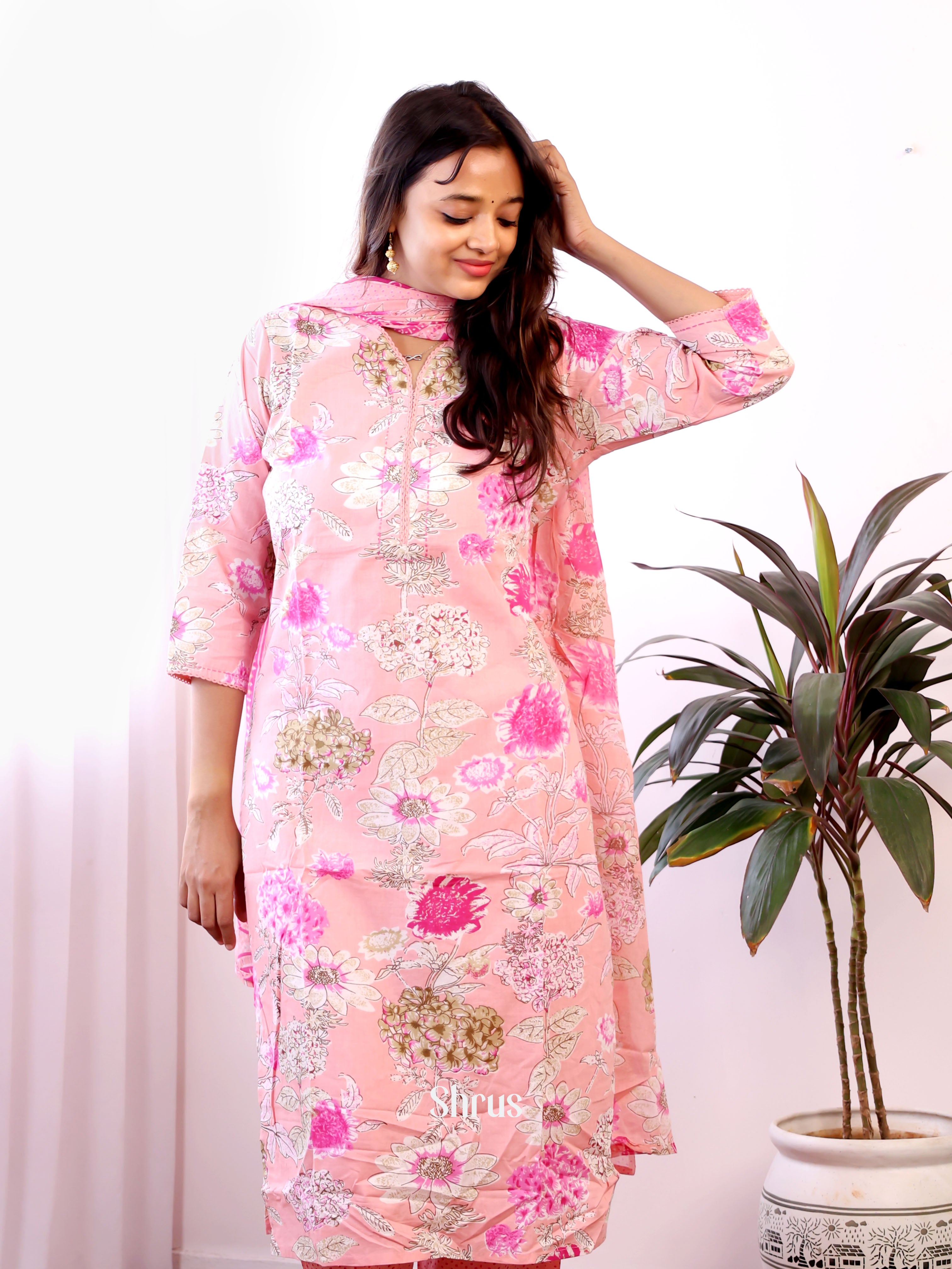 Pink - 3c printed Readymade Suits - Shop on Shrus.com