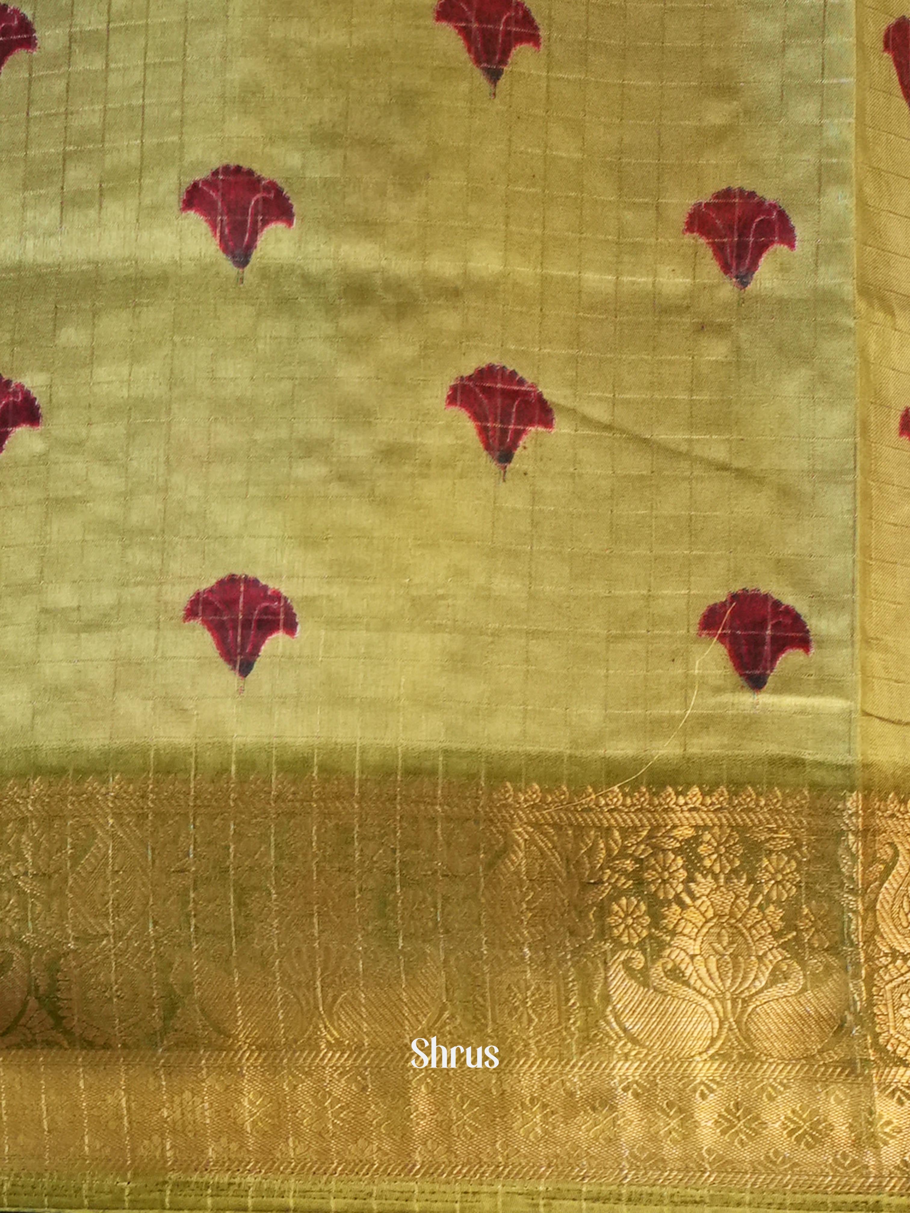 Green - Semi Dola silk Saree - Shop on Shrus.com