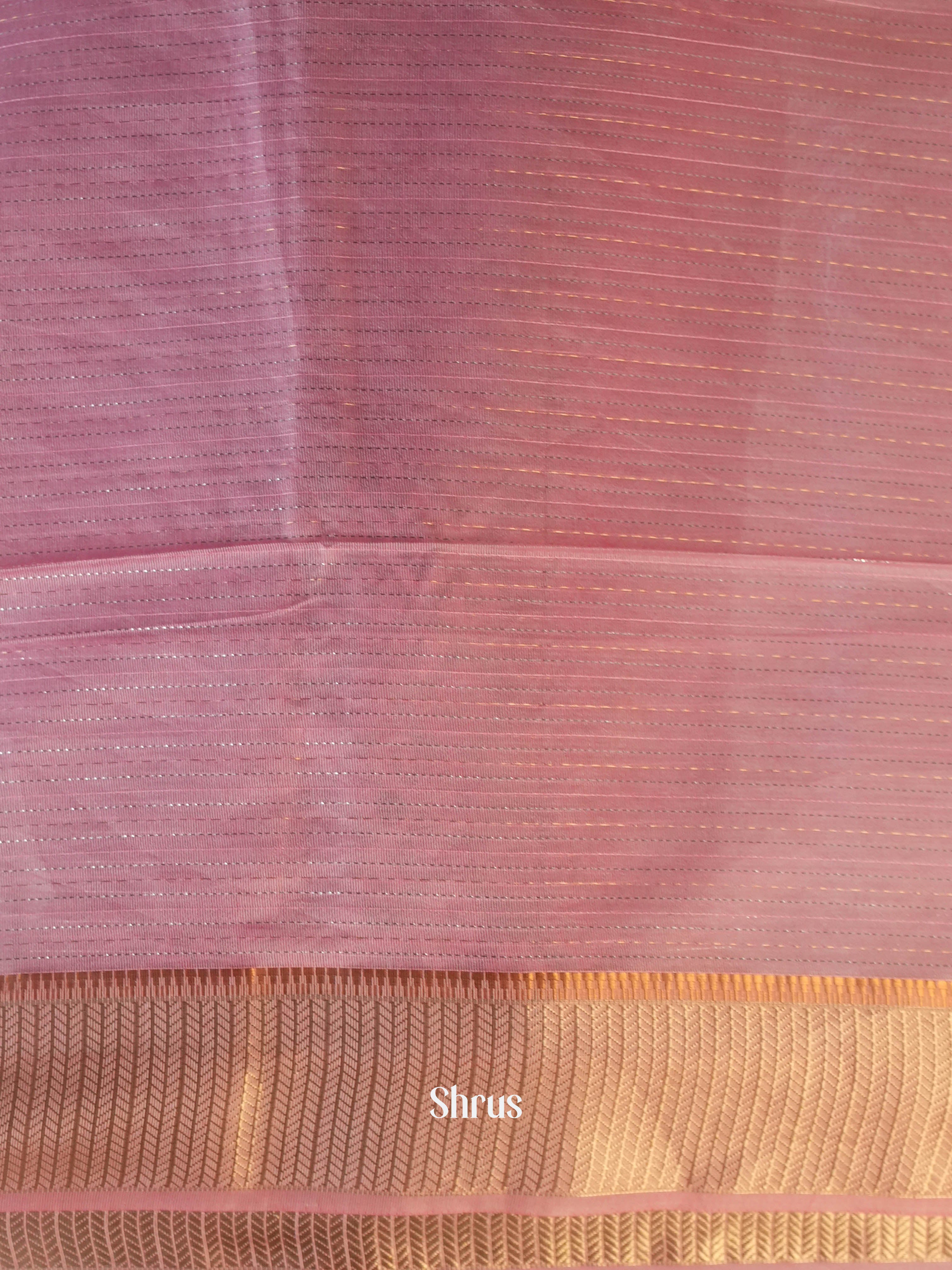 Pink - Semi Jute Saree - Shop on Shrus.com